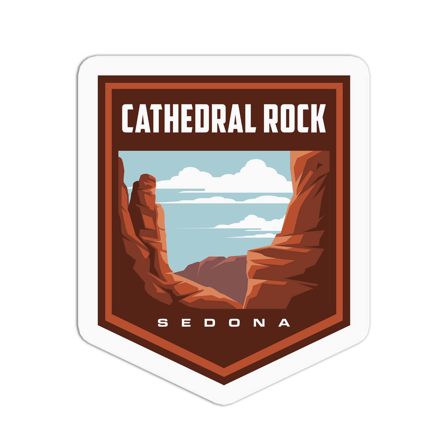 Cathedral Rock - Travel Series Sedona Sticker - The Stkr Store