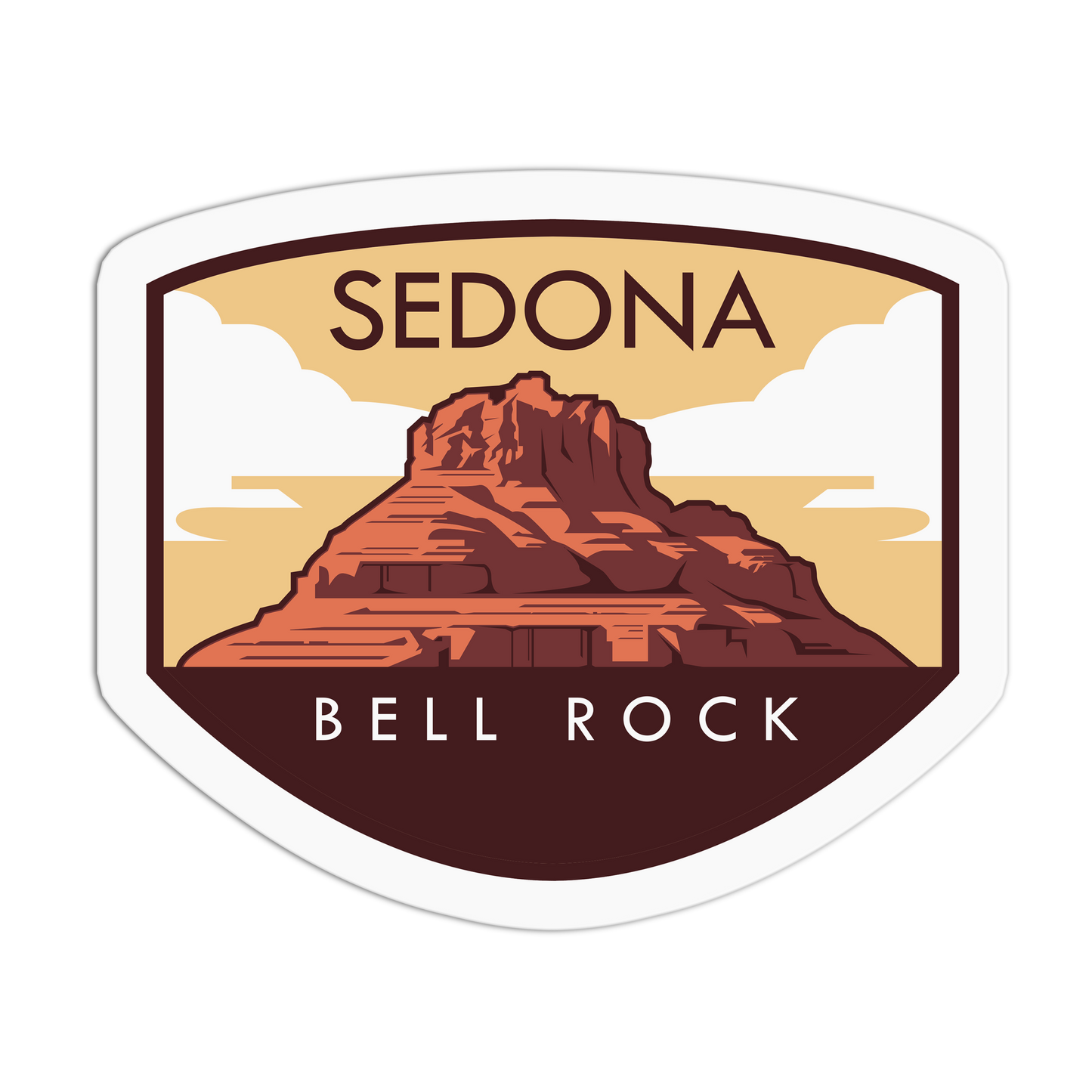 Bell Rock - Travel Series Sedona Sticker - The Stkr Store