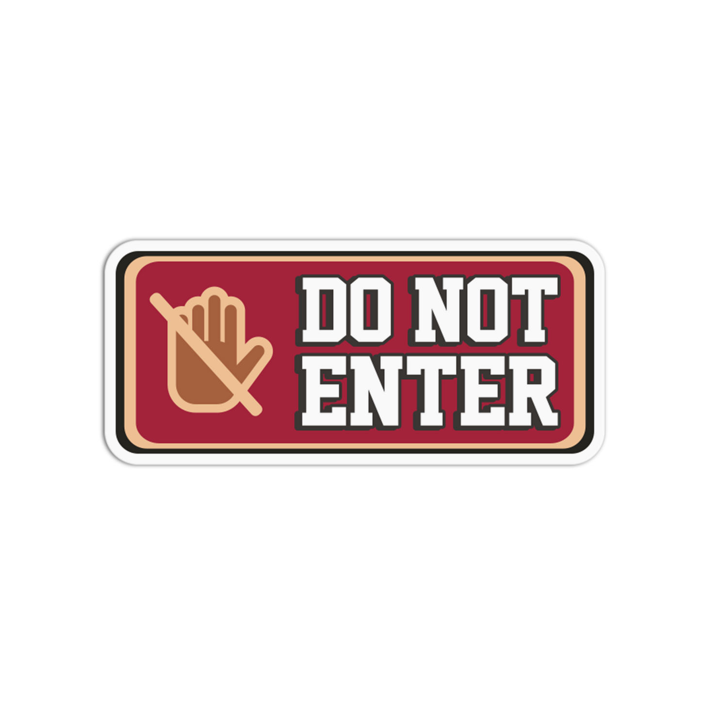 Do Not Enter Notice Signage Sticker