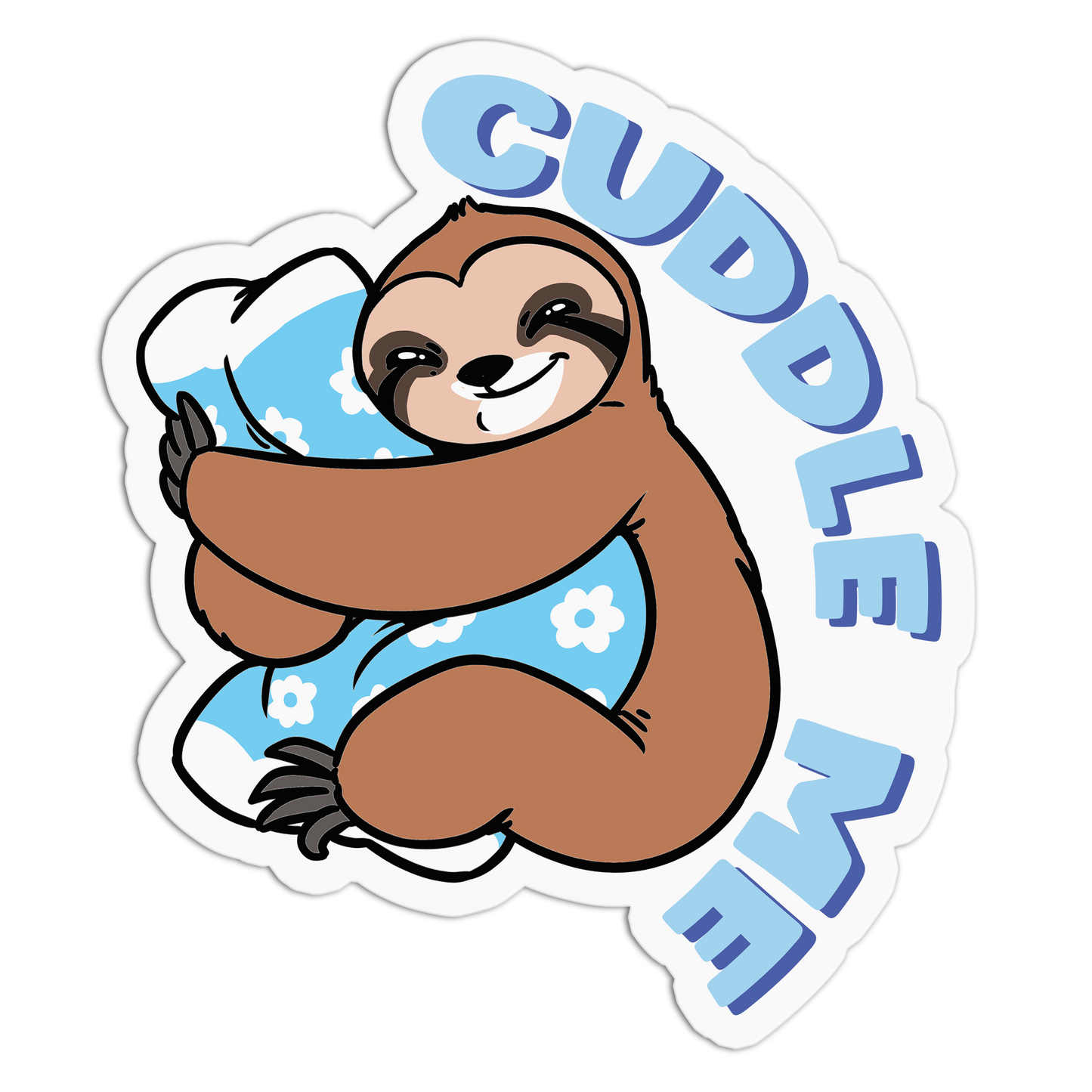 Cuddle Me Sloth Stickers
