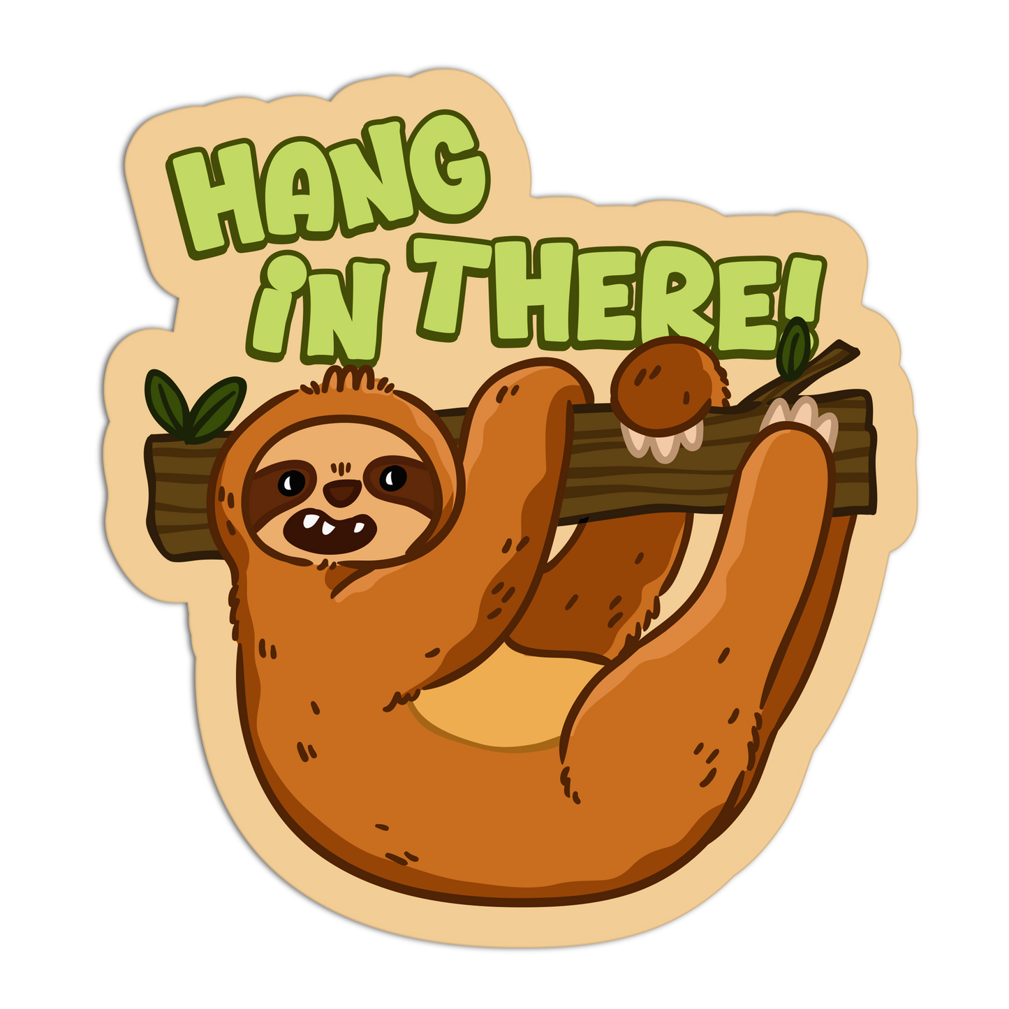 Hang In There Sloth Stickers