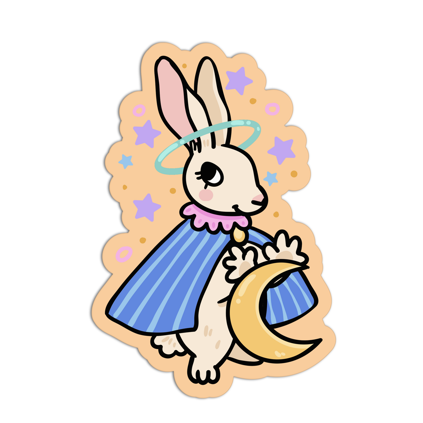 Celestial Rabbit - Space Animals Stickers - The Stkr Store