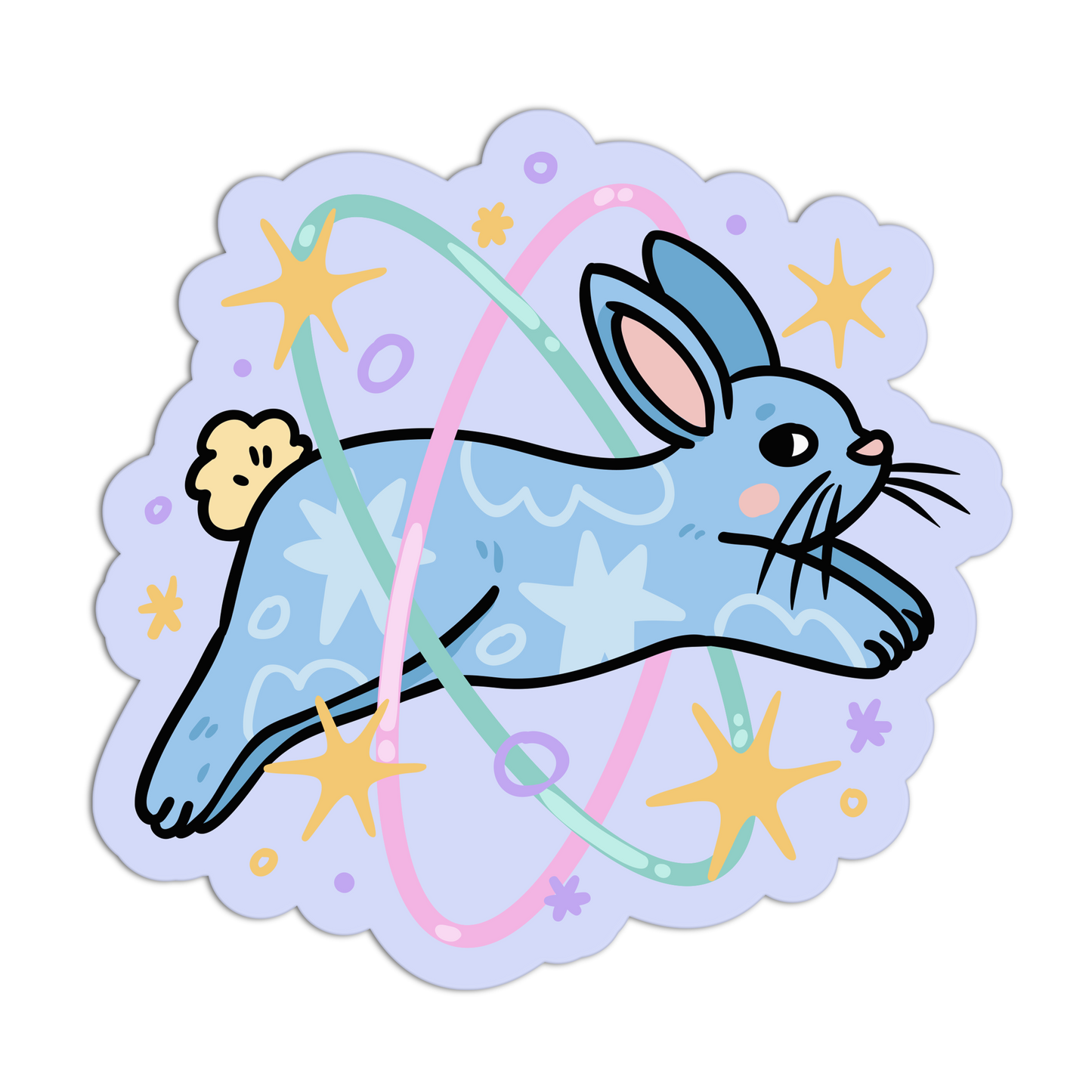 Galactic Bunny - Space Animals Stickers - The Stkr Store