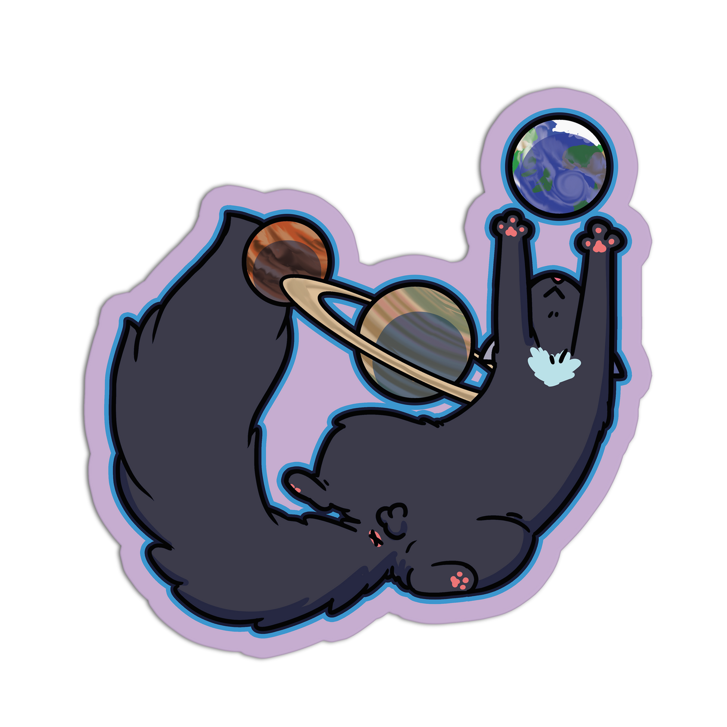 Space Cat Stickers