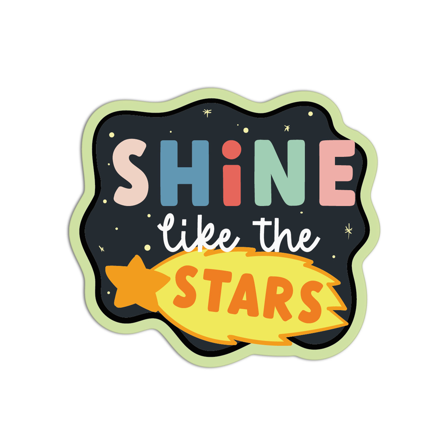 Shine Like The Stars Space Stuff Stickers