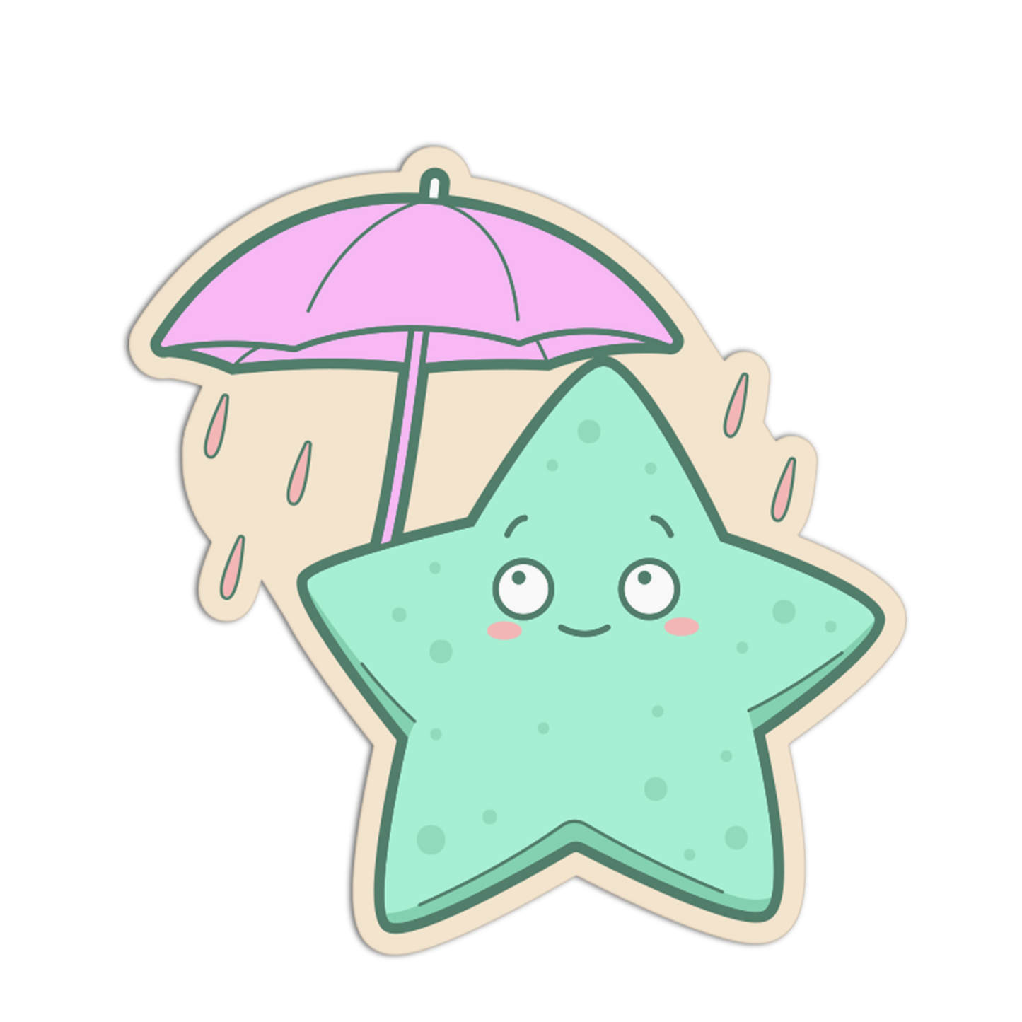 Rainy Day Star Stickers