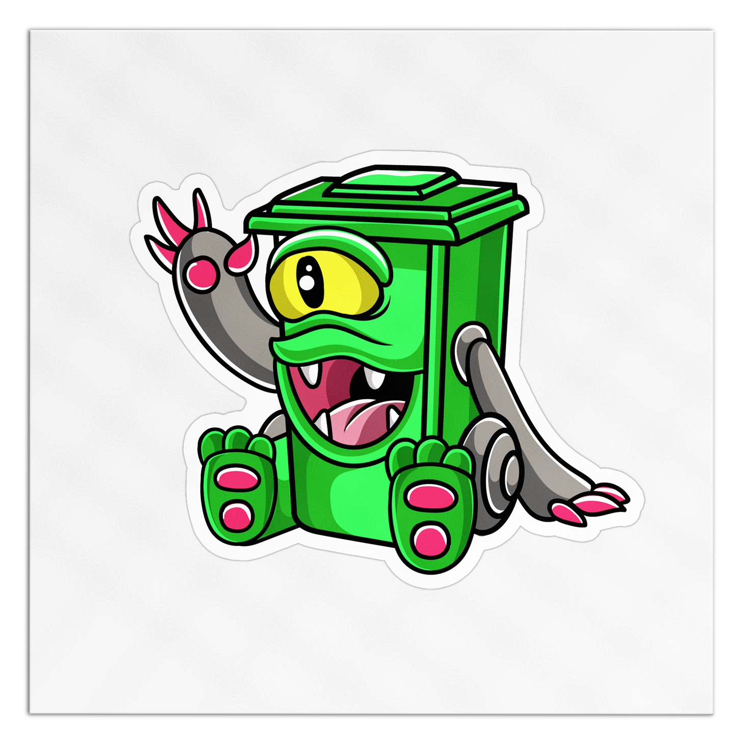 Customizable Kiss Cut Raised Spot UV Stickers