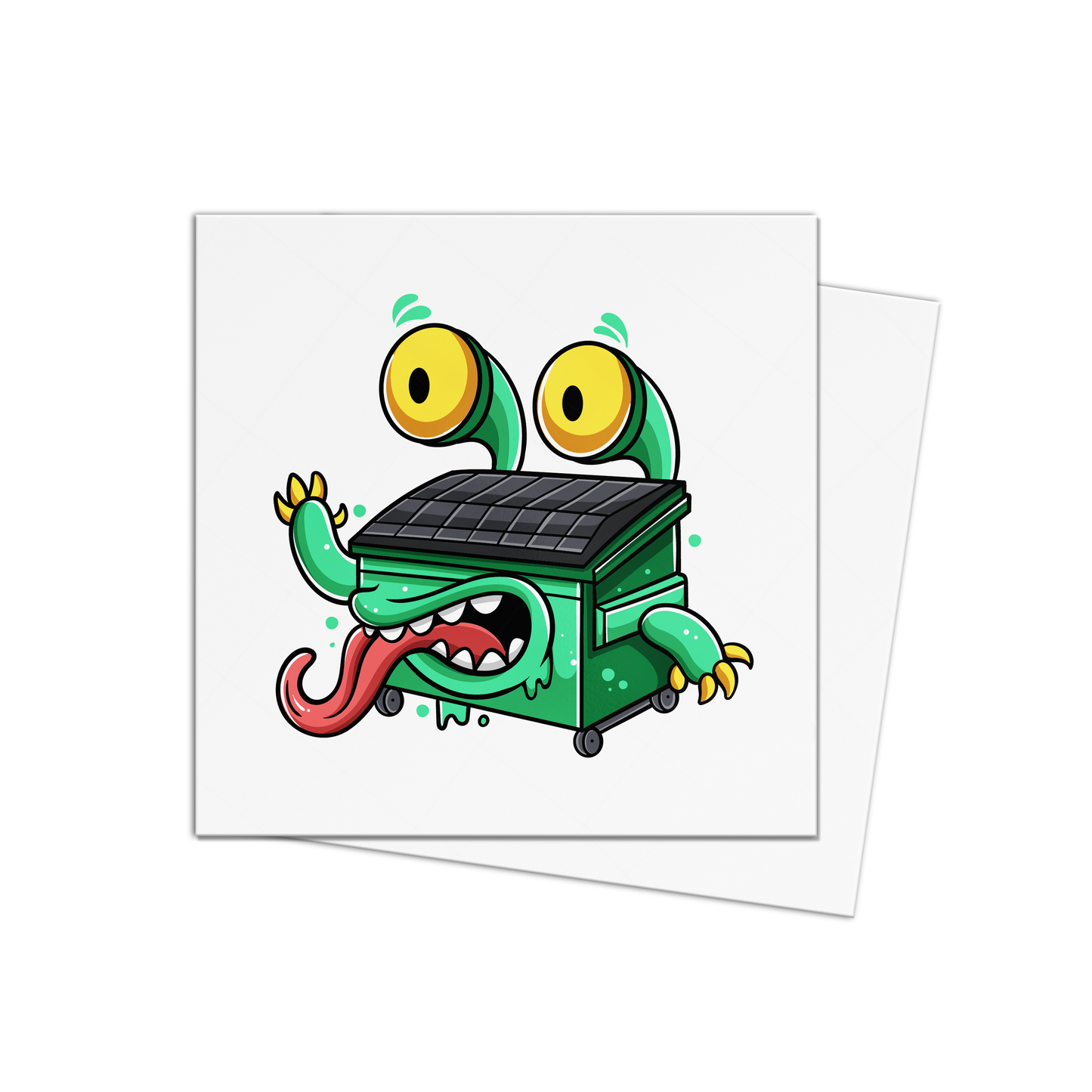 Customizable Square Raised Spot UV Stickers