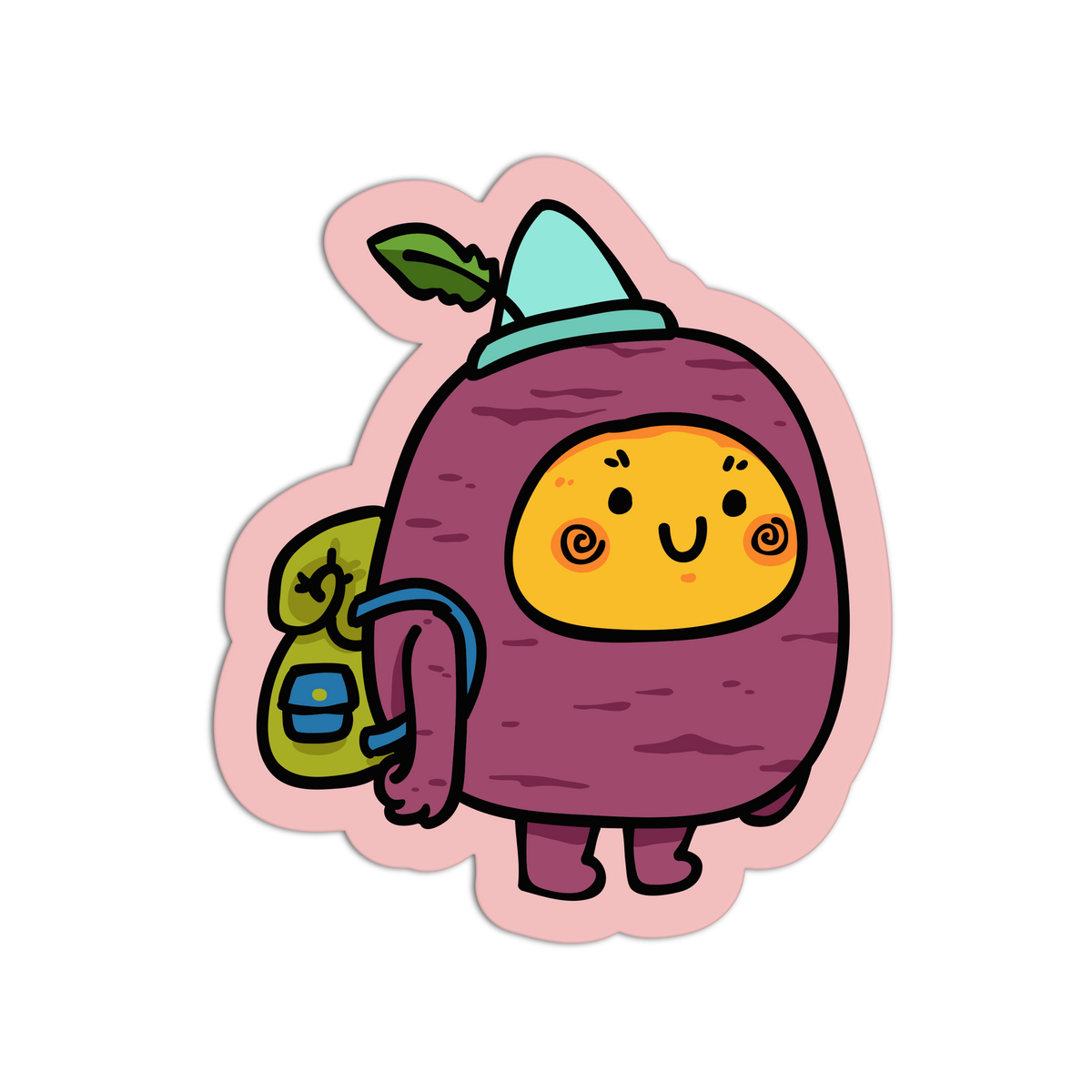Cute Backpacker - Sweet Potato Sticker
