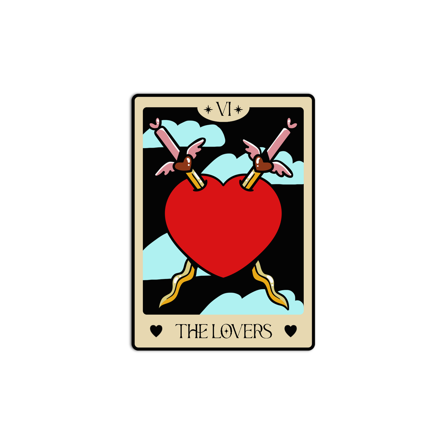 The Lovers Tarot Stickers
