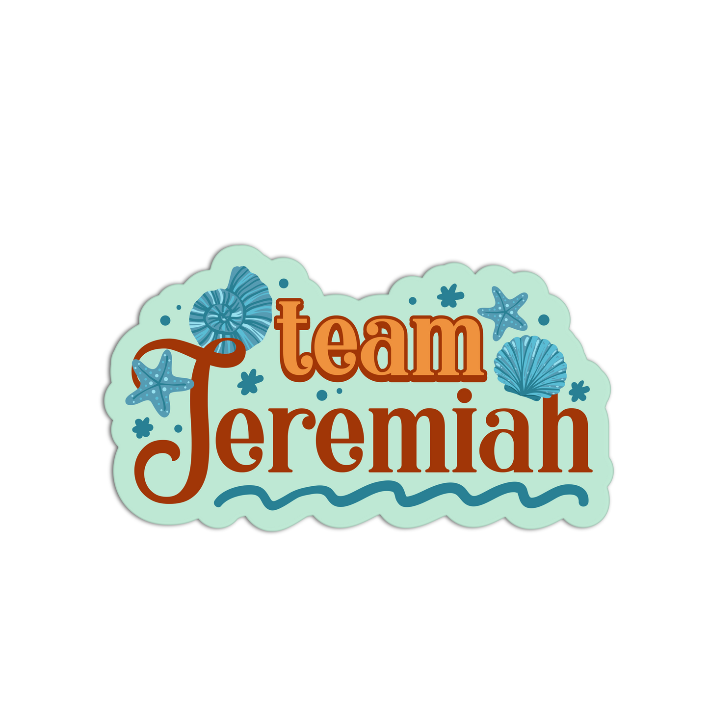 Team Jeremiah I Turned Pretty Textured Stickers