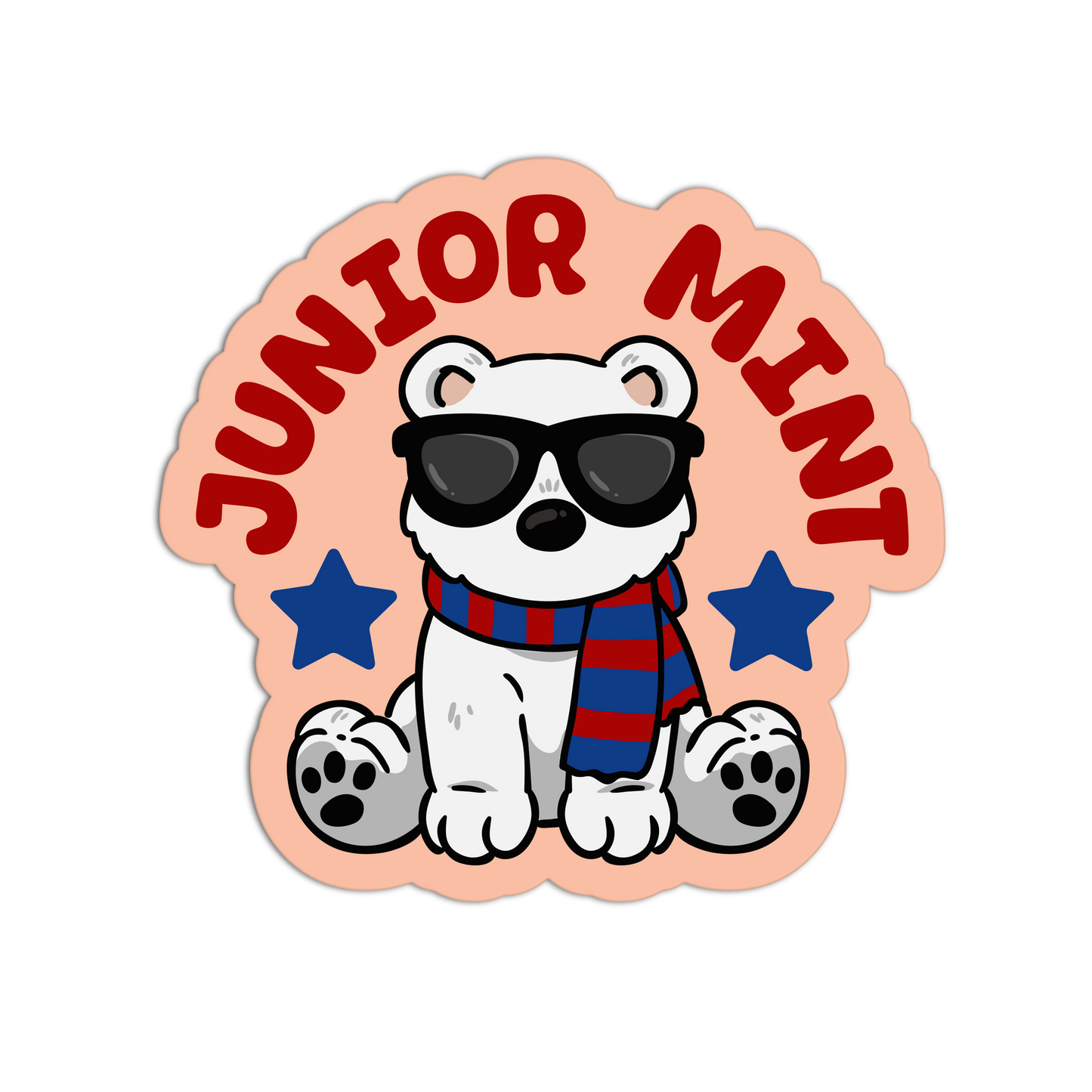 Junior Mint I Turned Pretty Textured Stickers