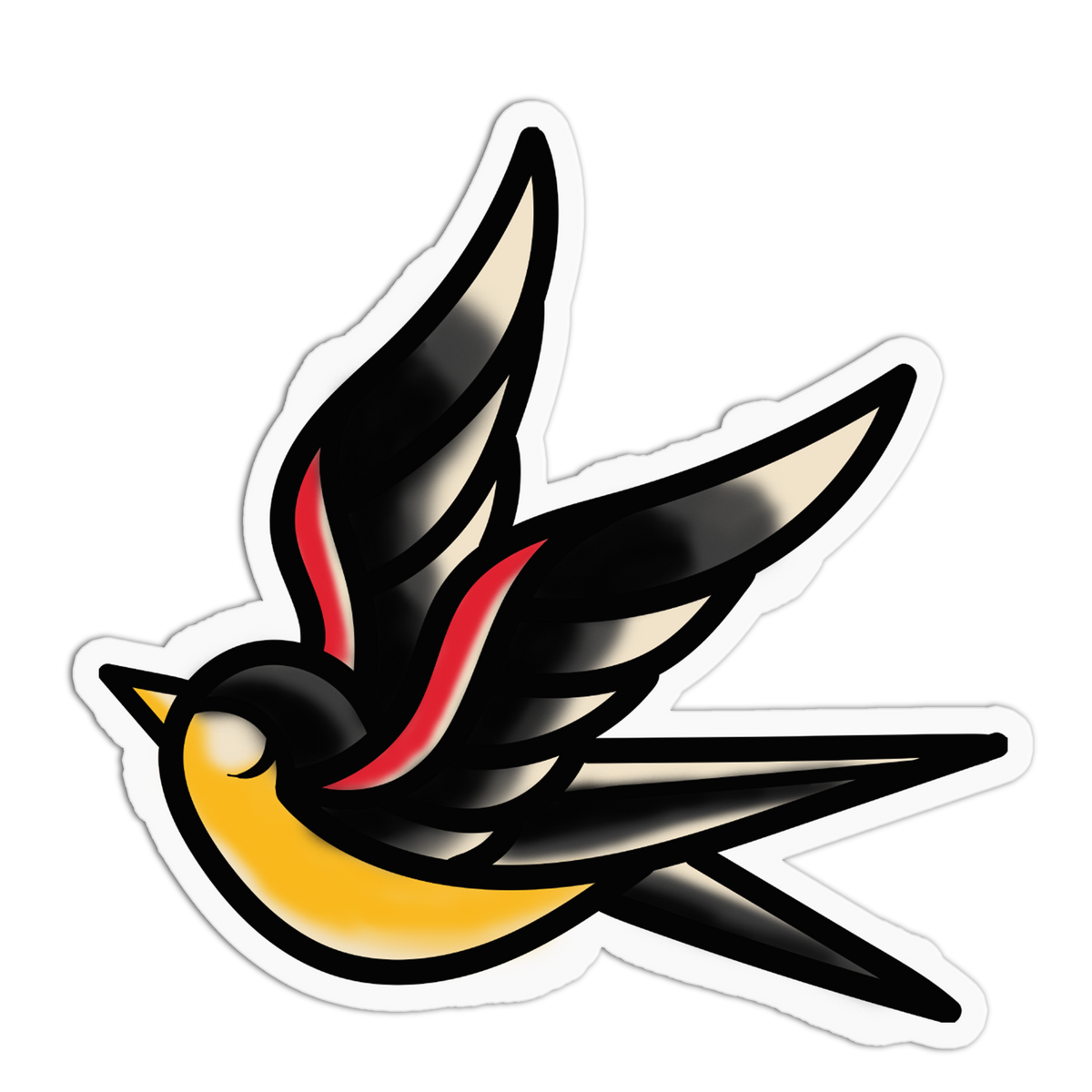 Swift Swallow - Traditional Tattoo Sticker