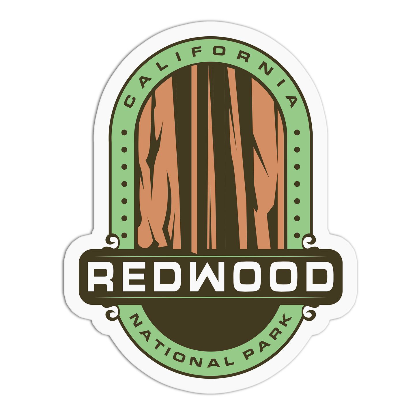 Redwood Travel Series Redwood Stickers