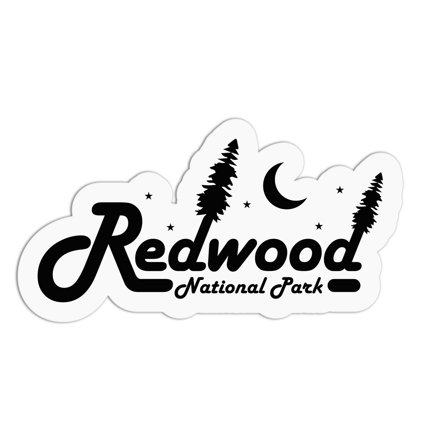 National Park Travel Series Redwood Stickers