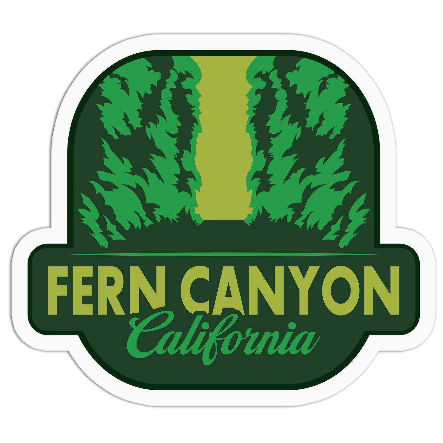 Fern Canyon Travel Series Redwood Stickers