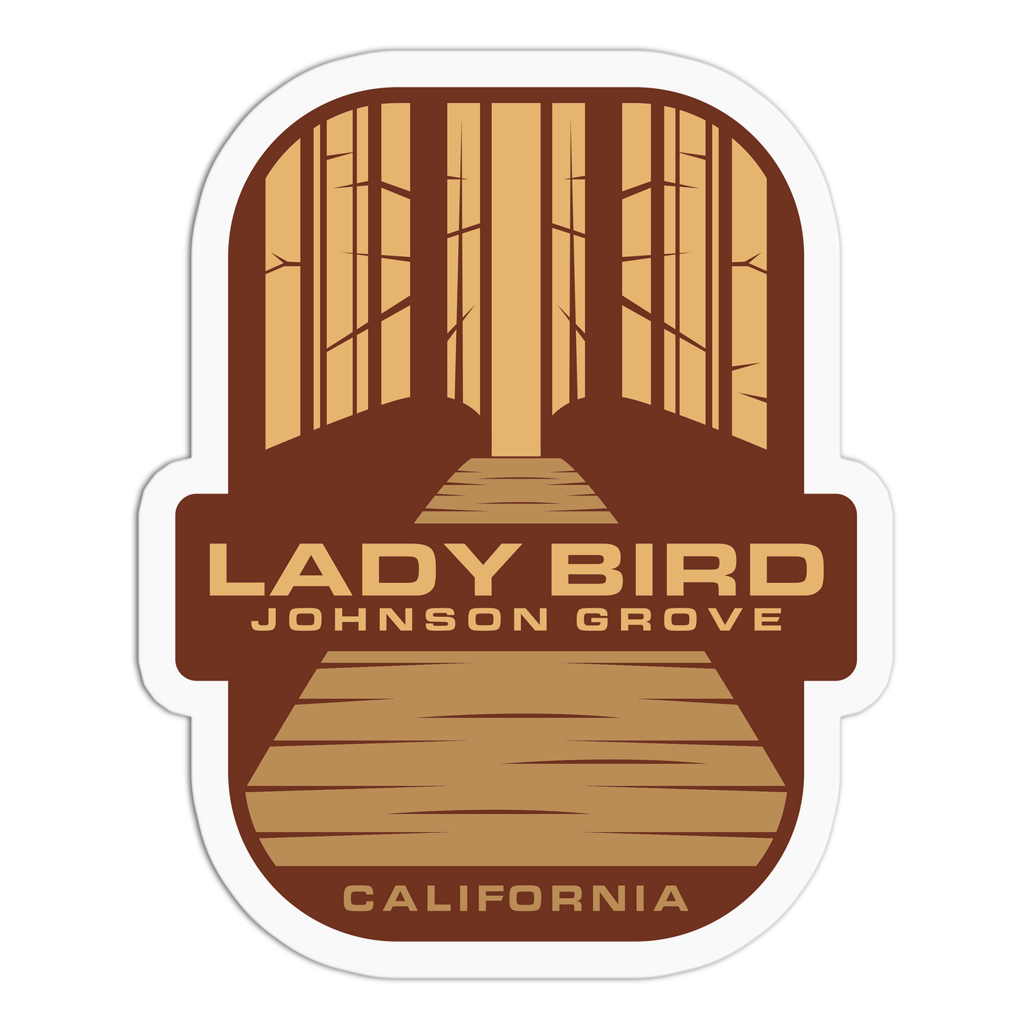 Lady Bird Travel Series Redwood Stickers