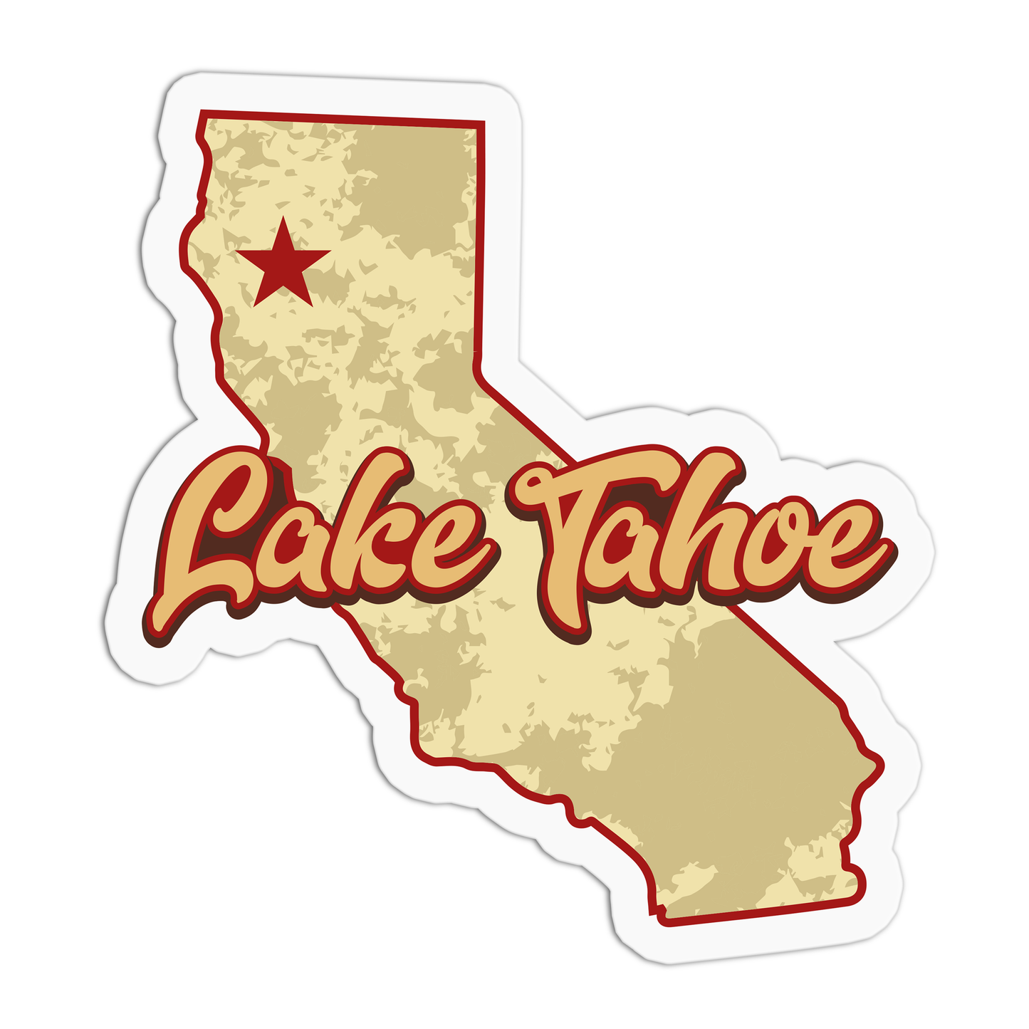 Lake Tahoe Travel Series Stickers