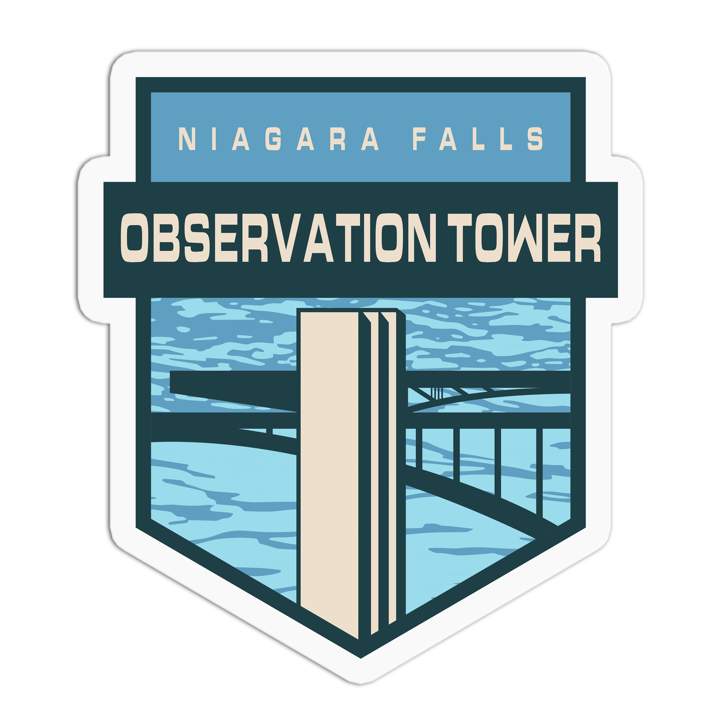 Observation Tower Travel Series Niagara Falls Stickers