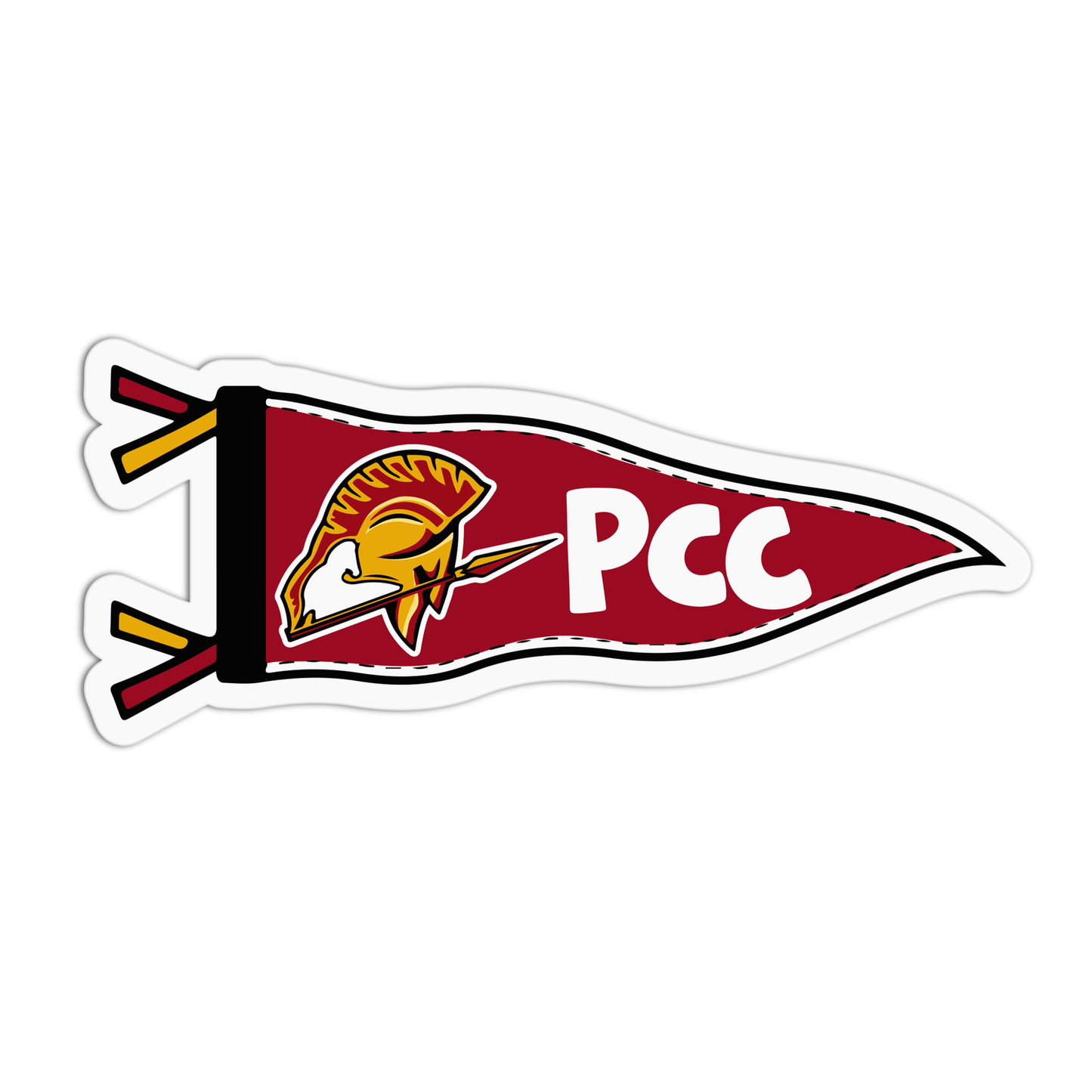 Pasadena City College Flag Sticker - The Stkr Store