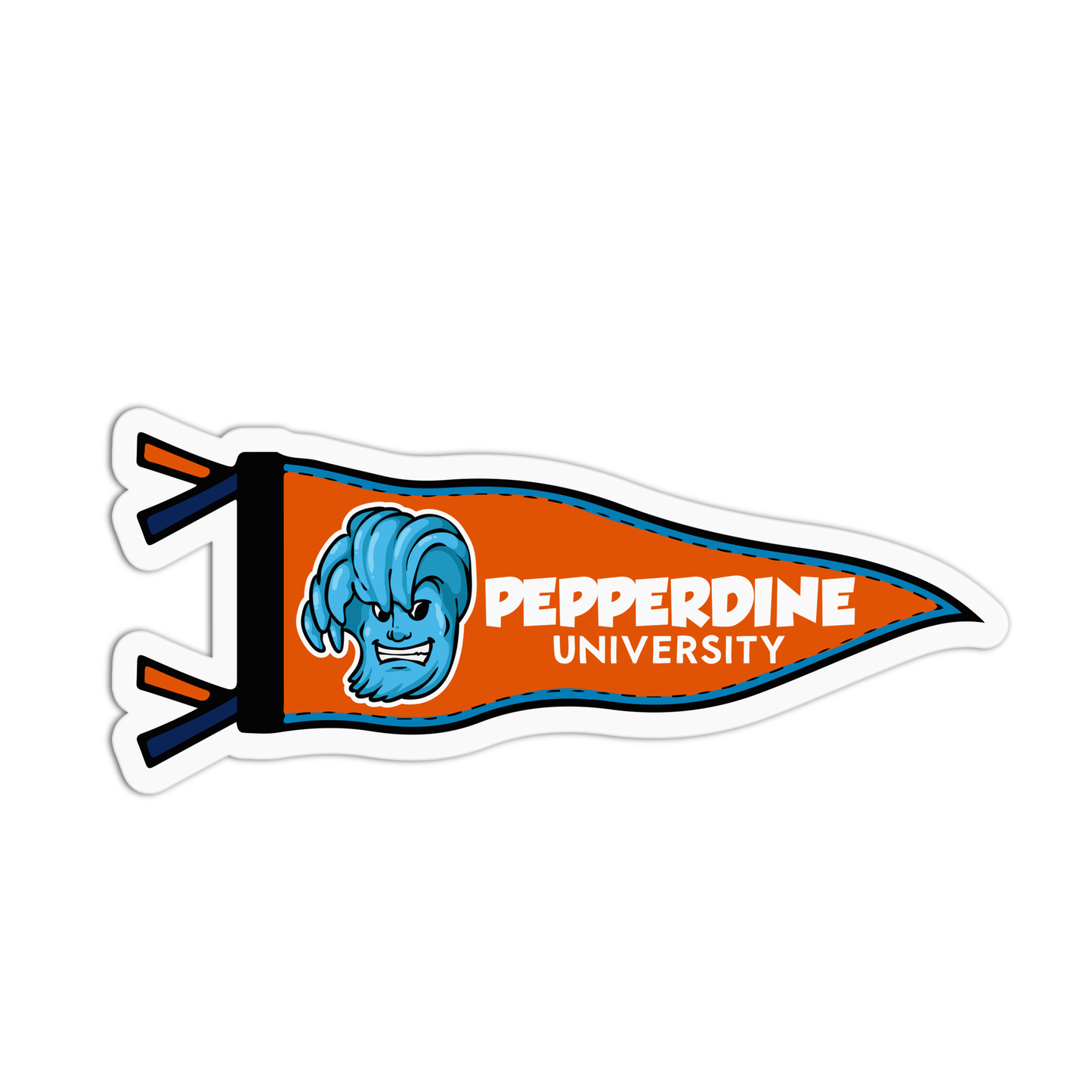 Pepperdine University Flag Sticker - The Stkr Store