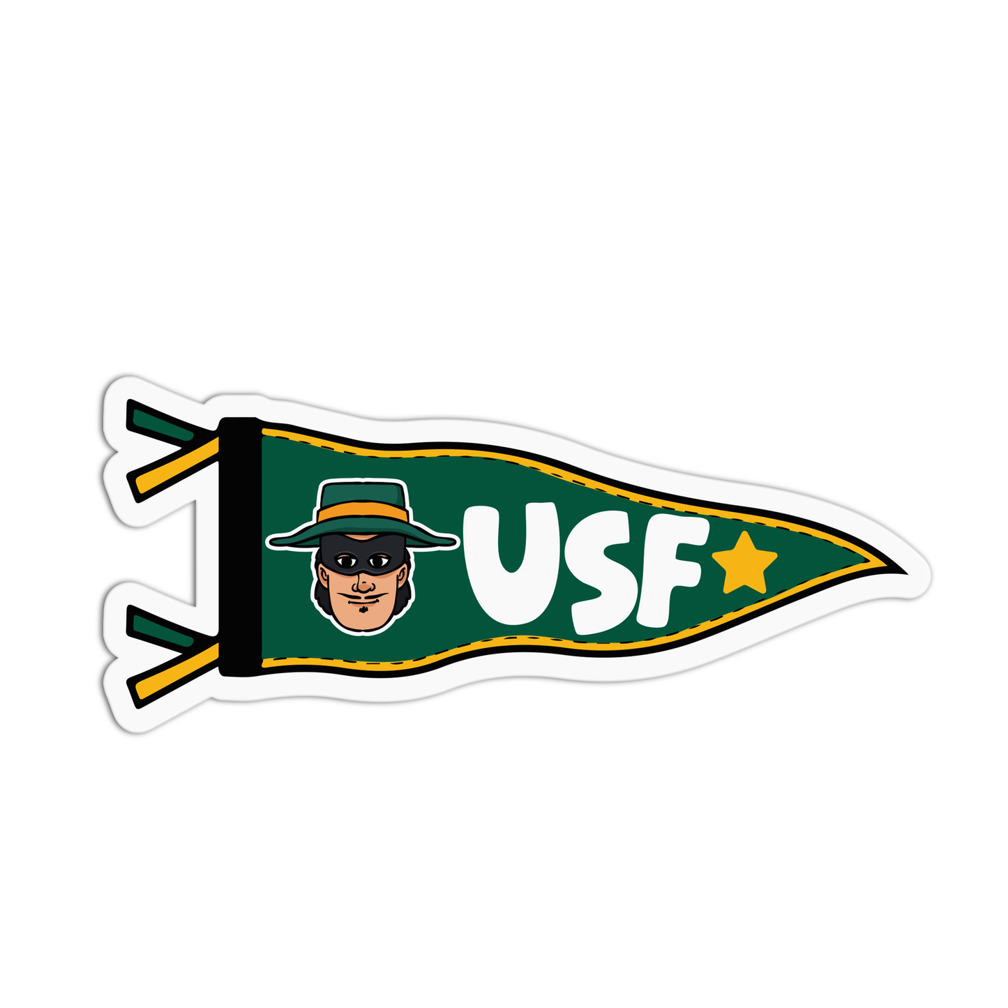 University of San Francisco Flag Sticker - The Stkr Store