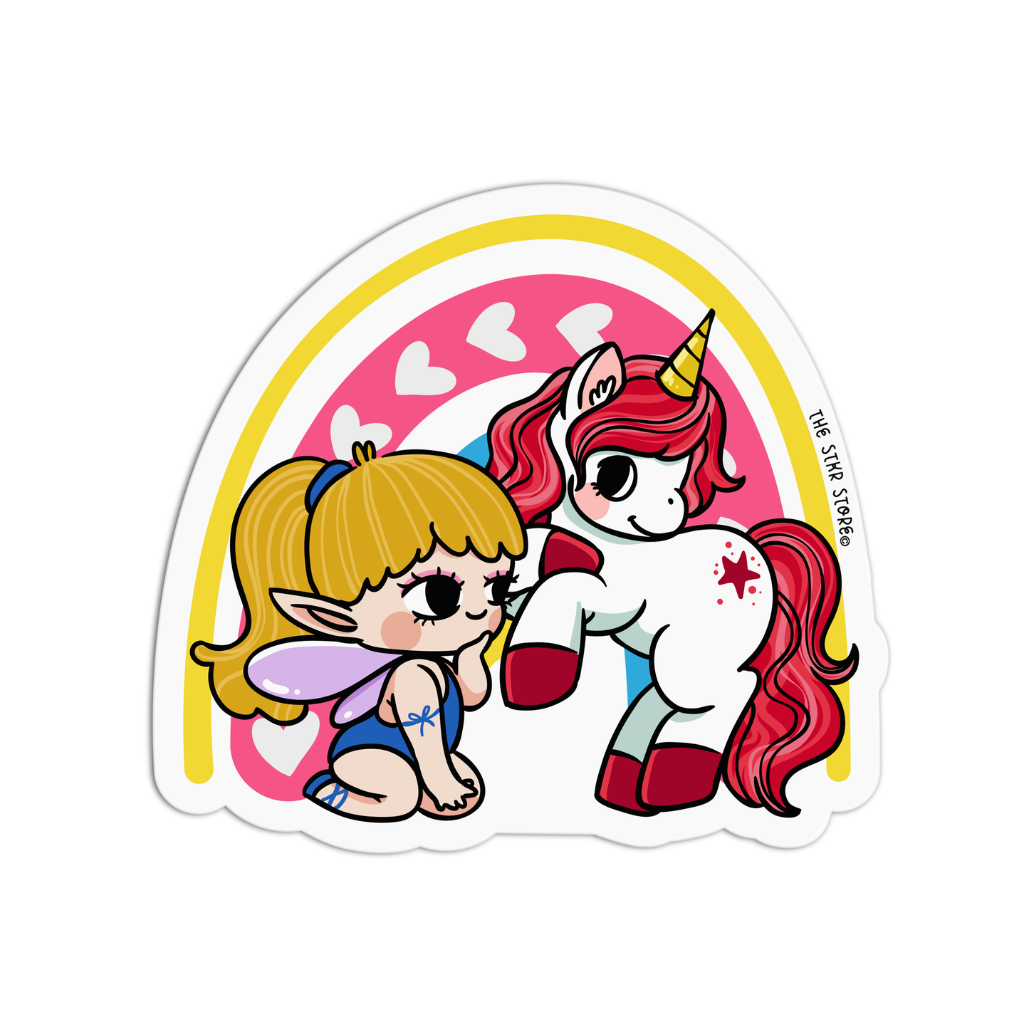 Heart Arch Unicorns And Fairies Stickers