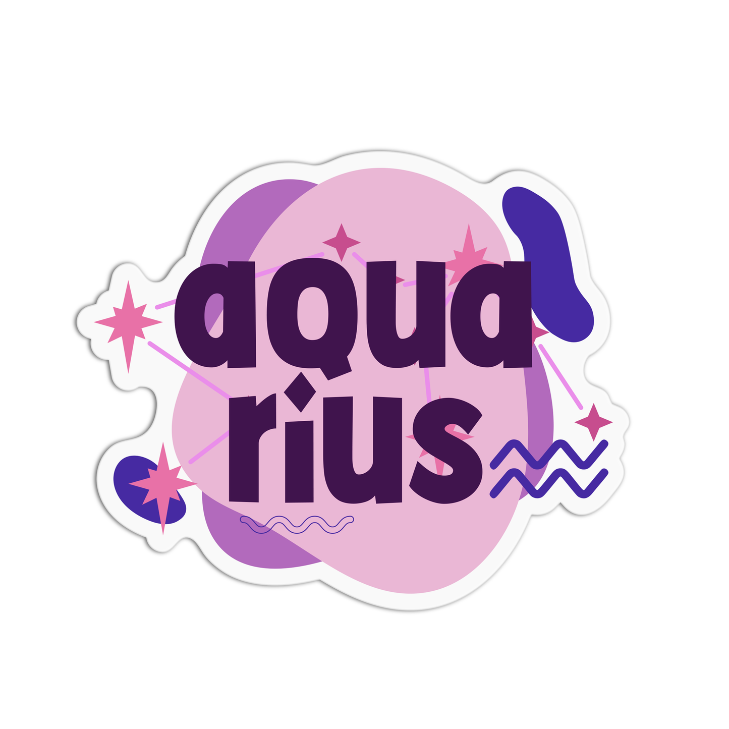Aquarius Zodiac Sign Stickers