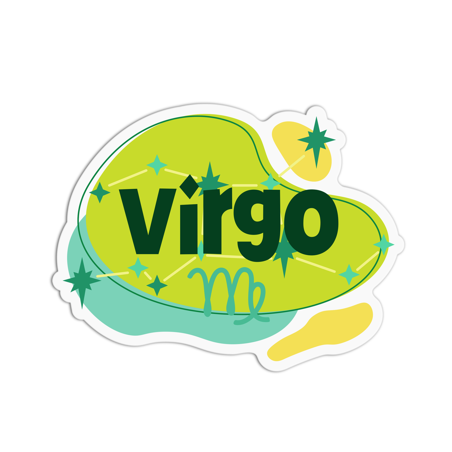 Virgo Zodiac Sign Stickers