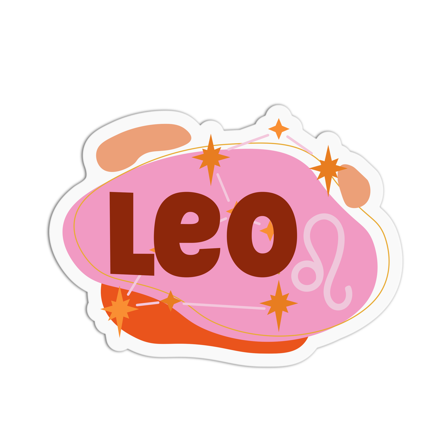 Leo Zodiac Sign Stickers