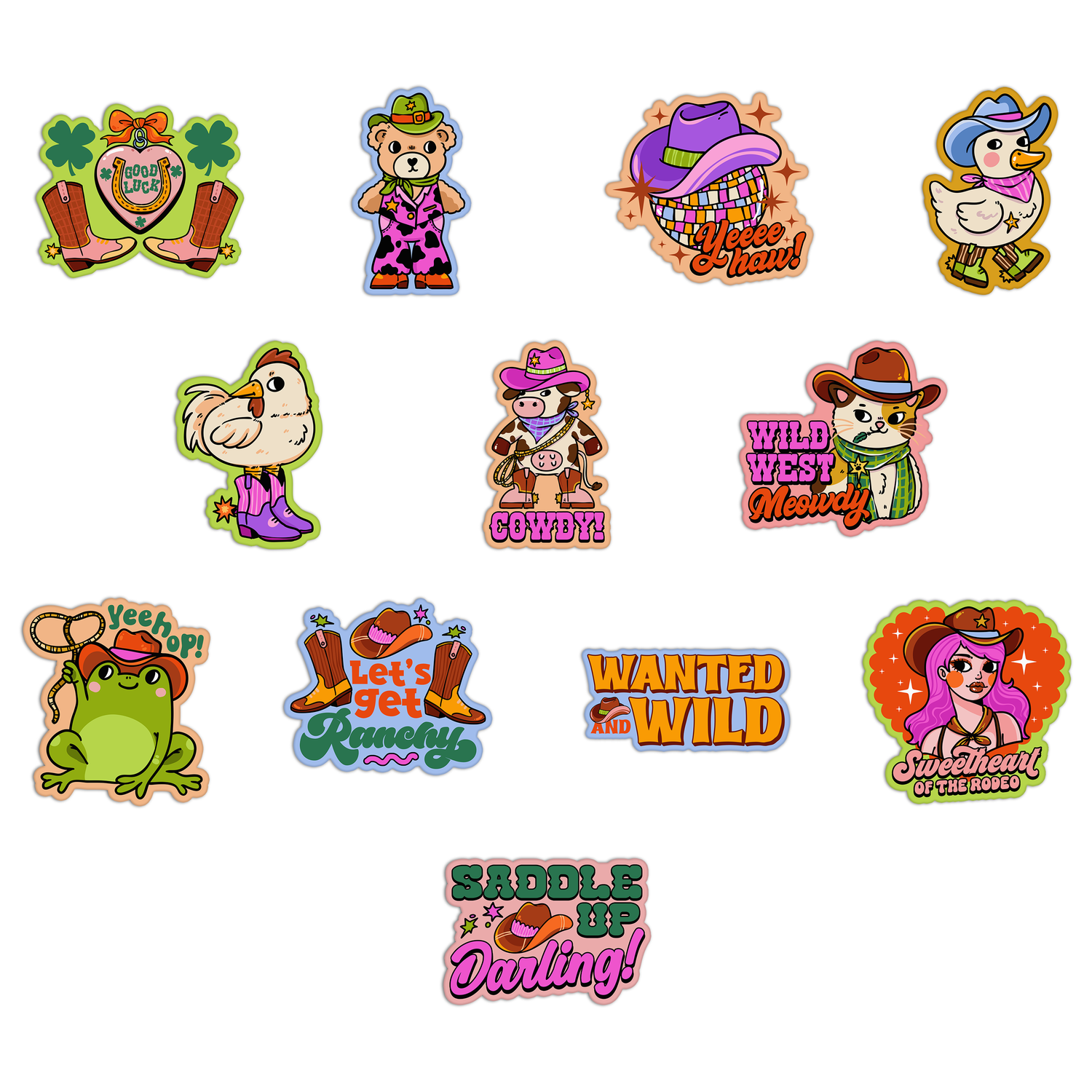 Cowboy Stickers