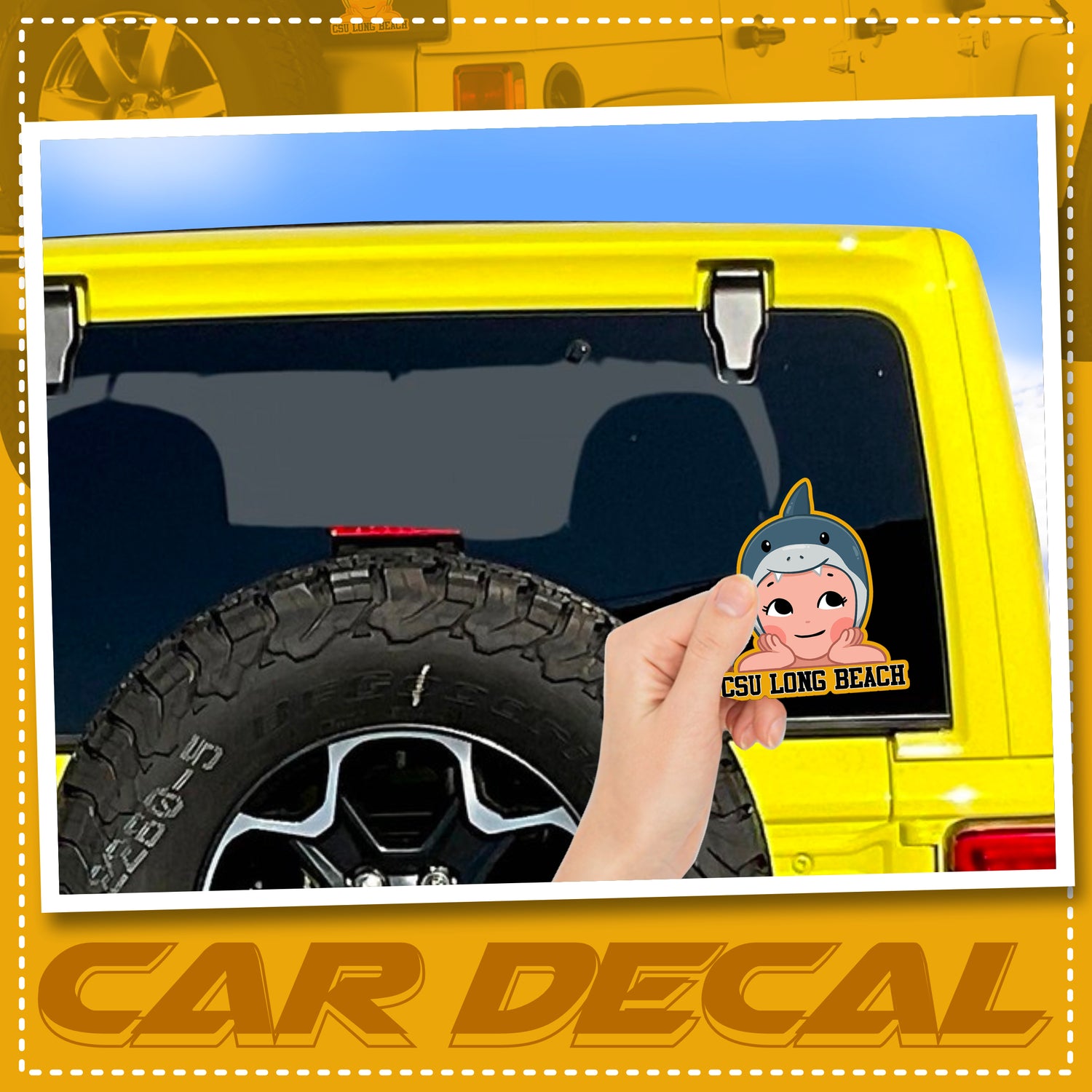 University Car Decal