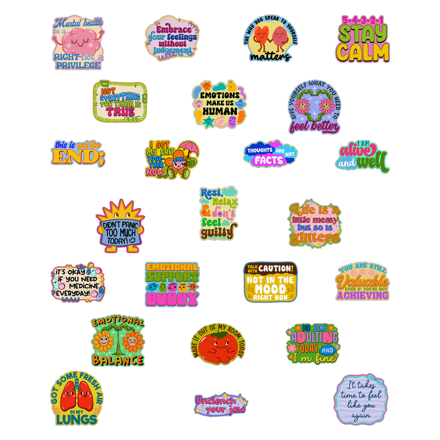Mental Health Stickers