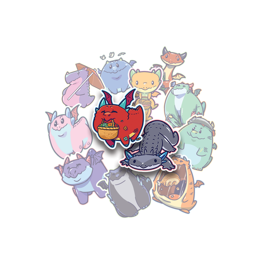 Cute Dwagon Stickers