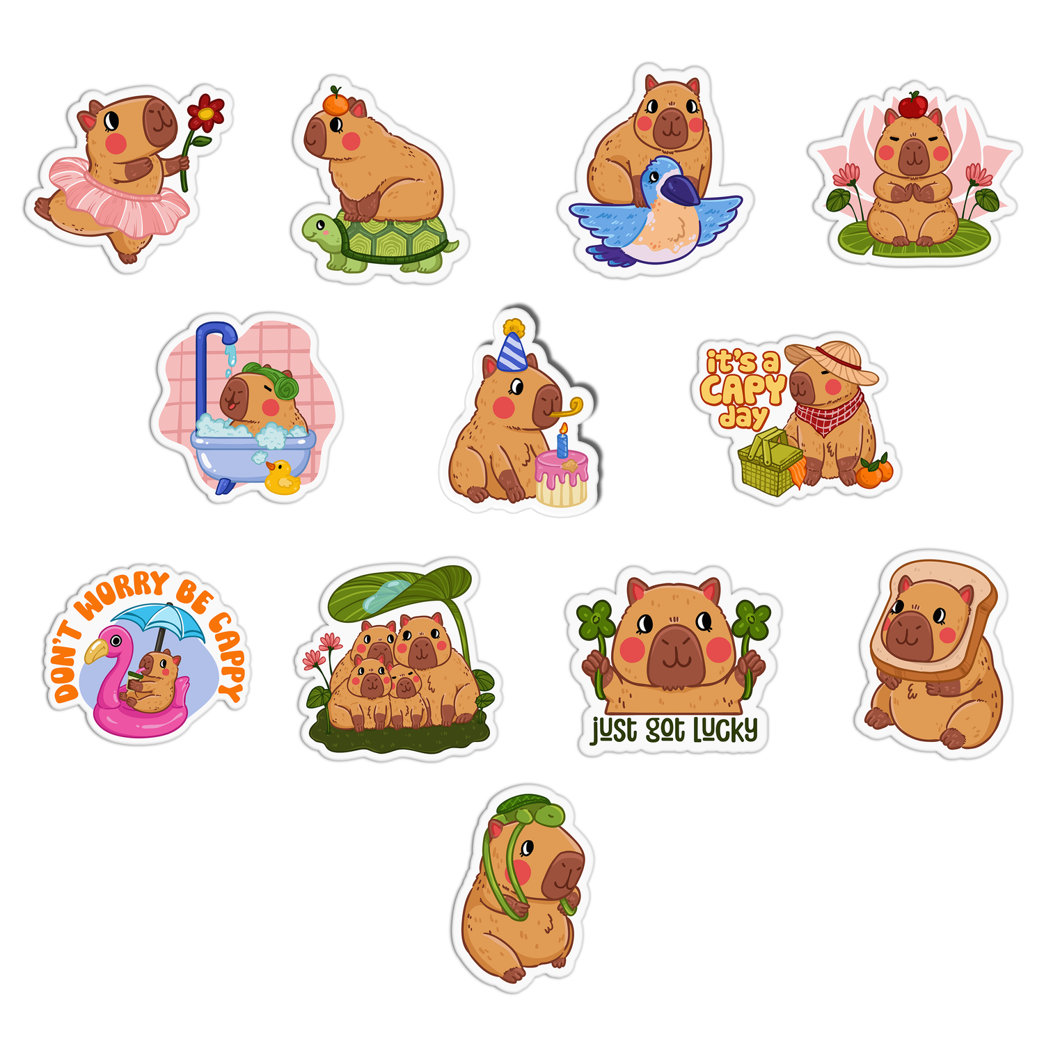 Capybara Stickers