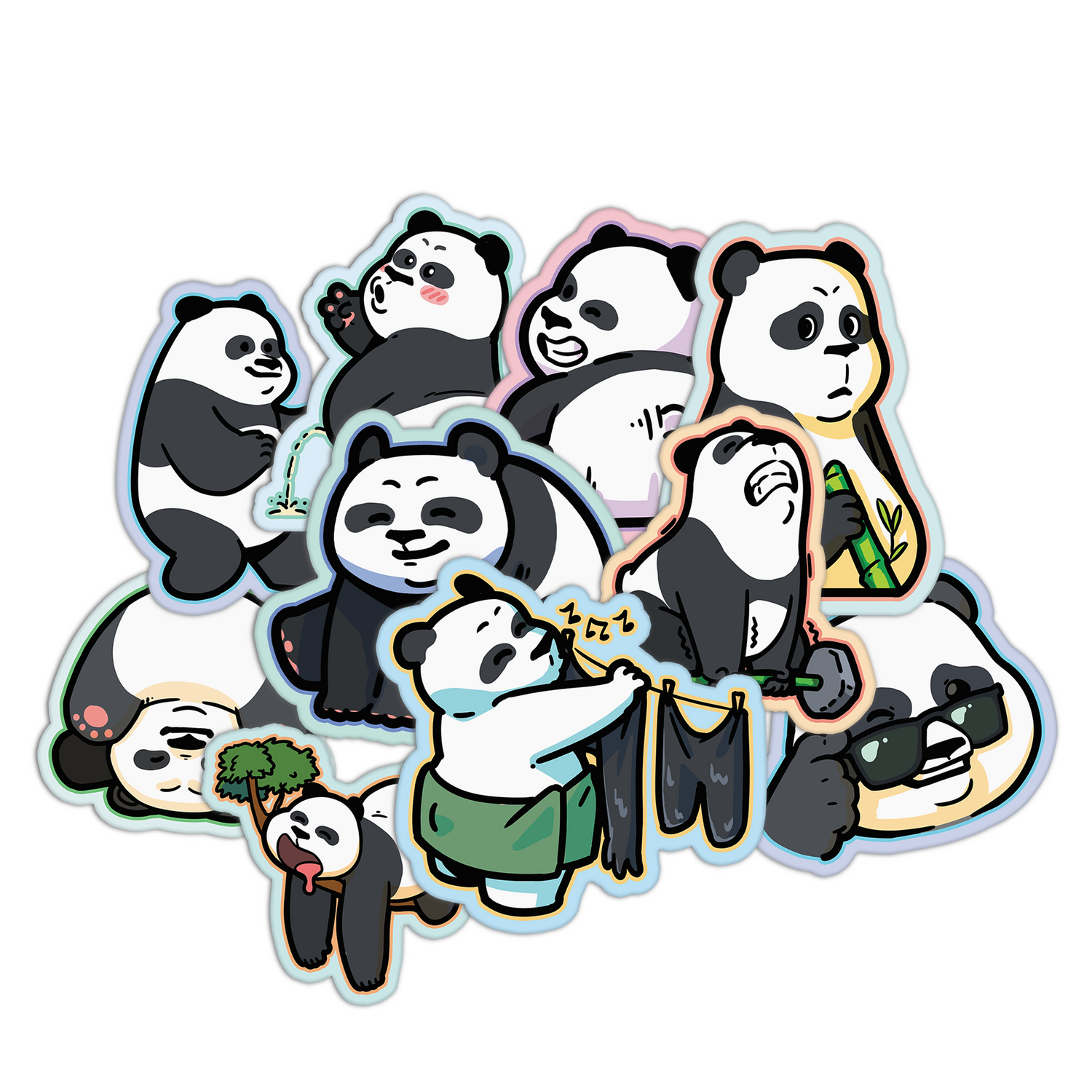 Cute Pandas Stickers
