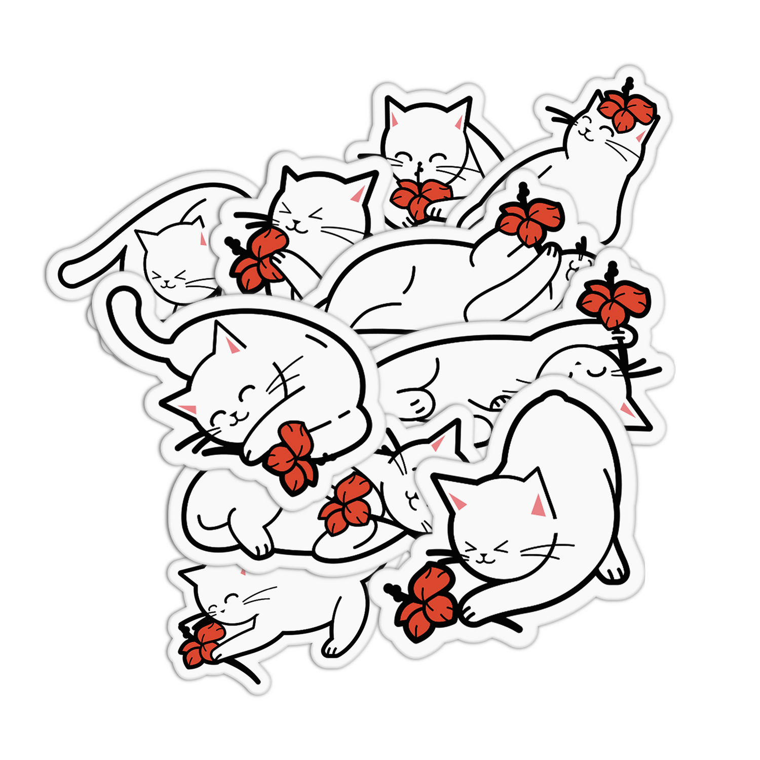Gumamela Cat Stickers