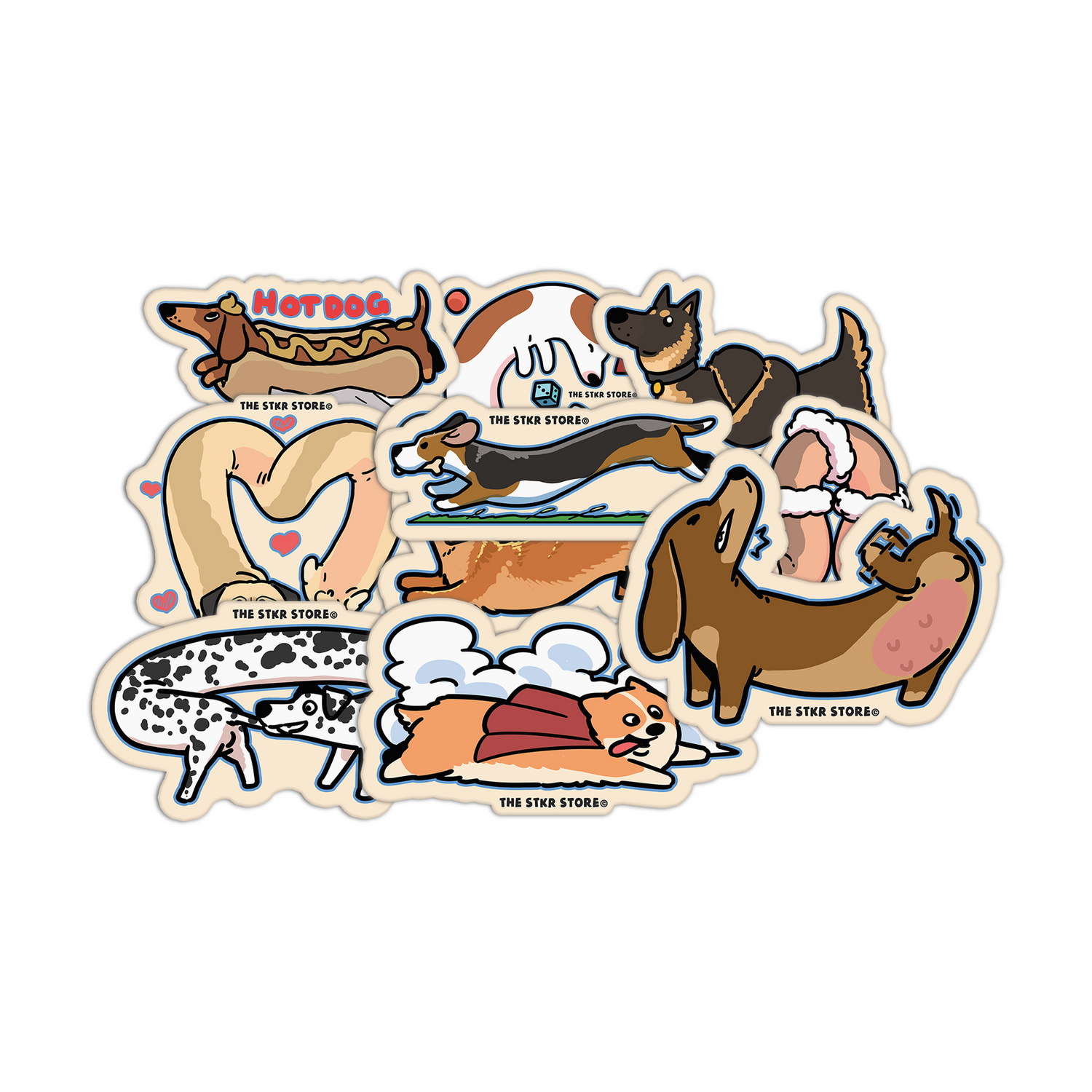 Hot Dog Stickers