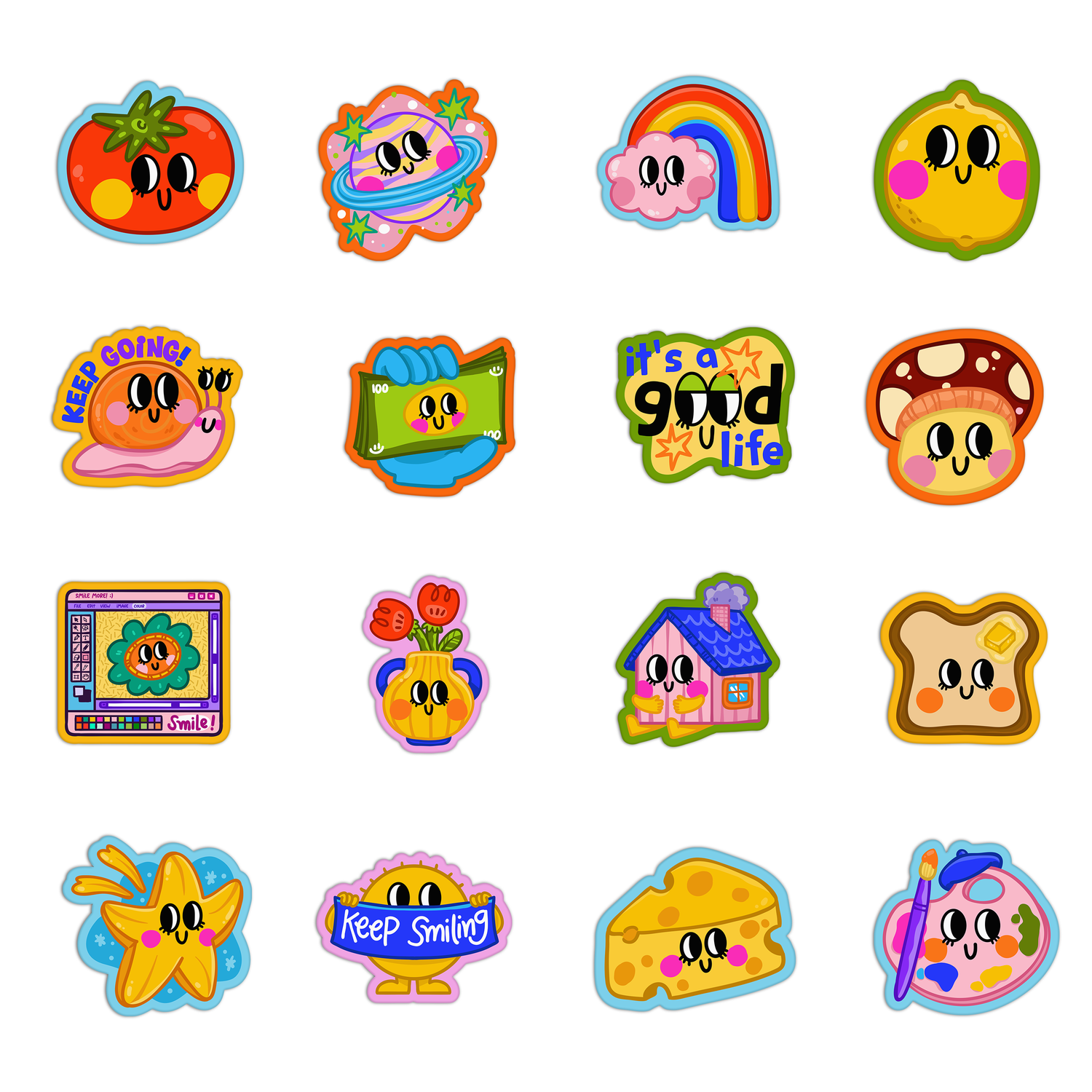 Smiling Stickers