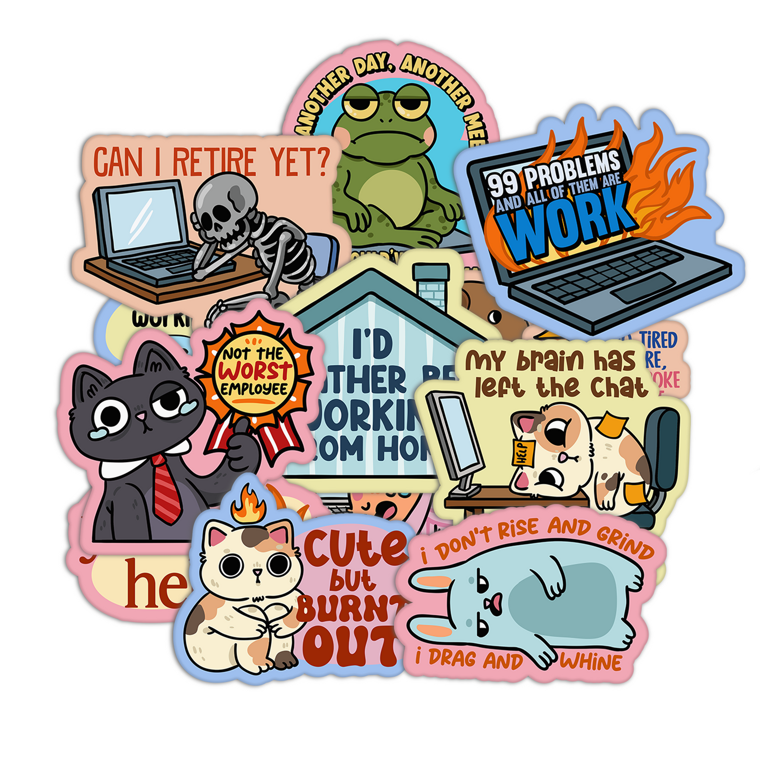 Sarcastic Office Stickers