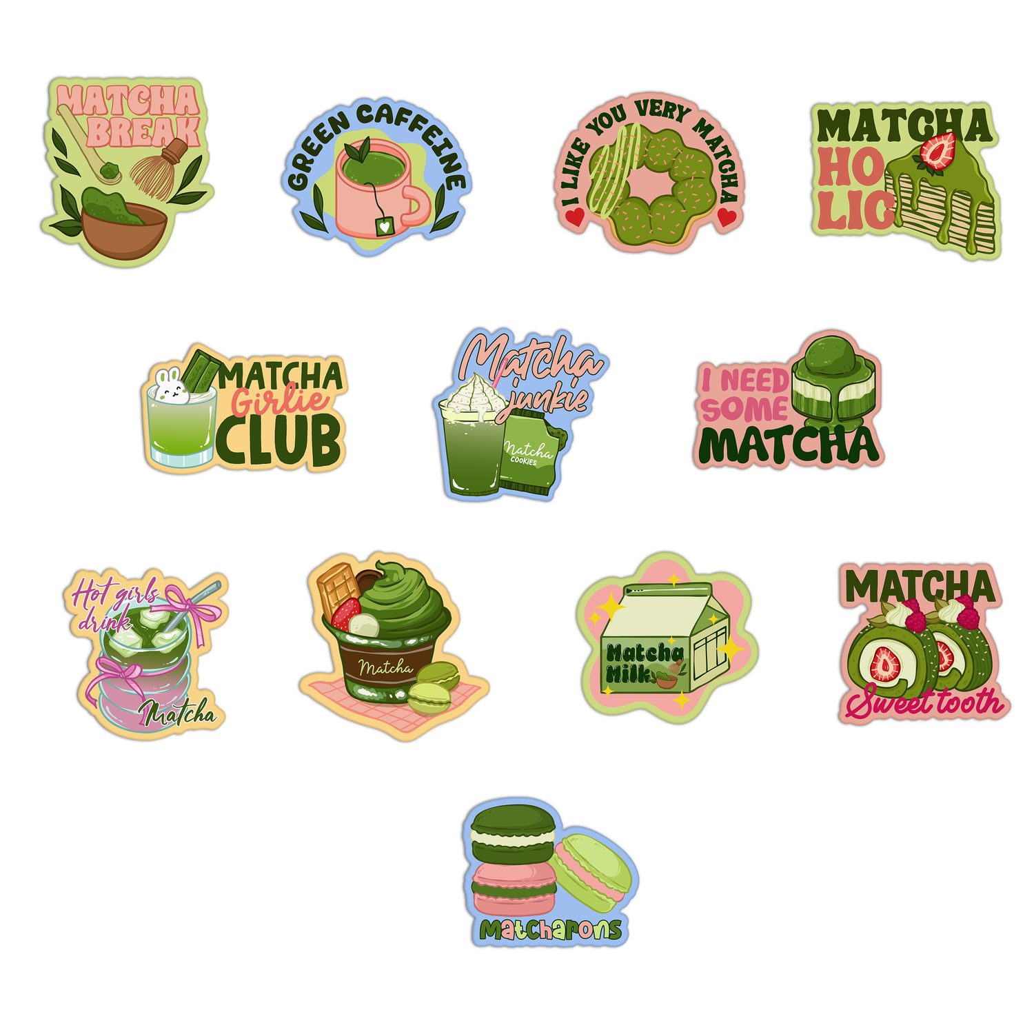 Matcha Stickers