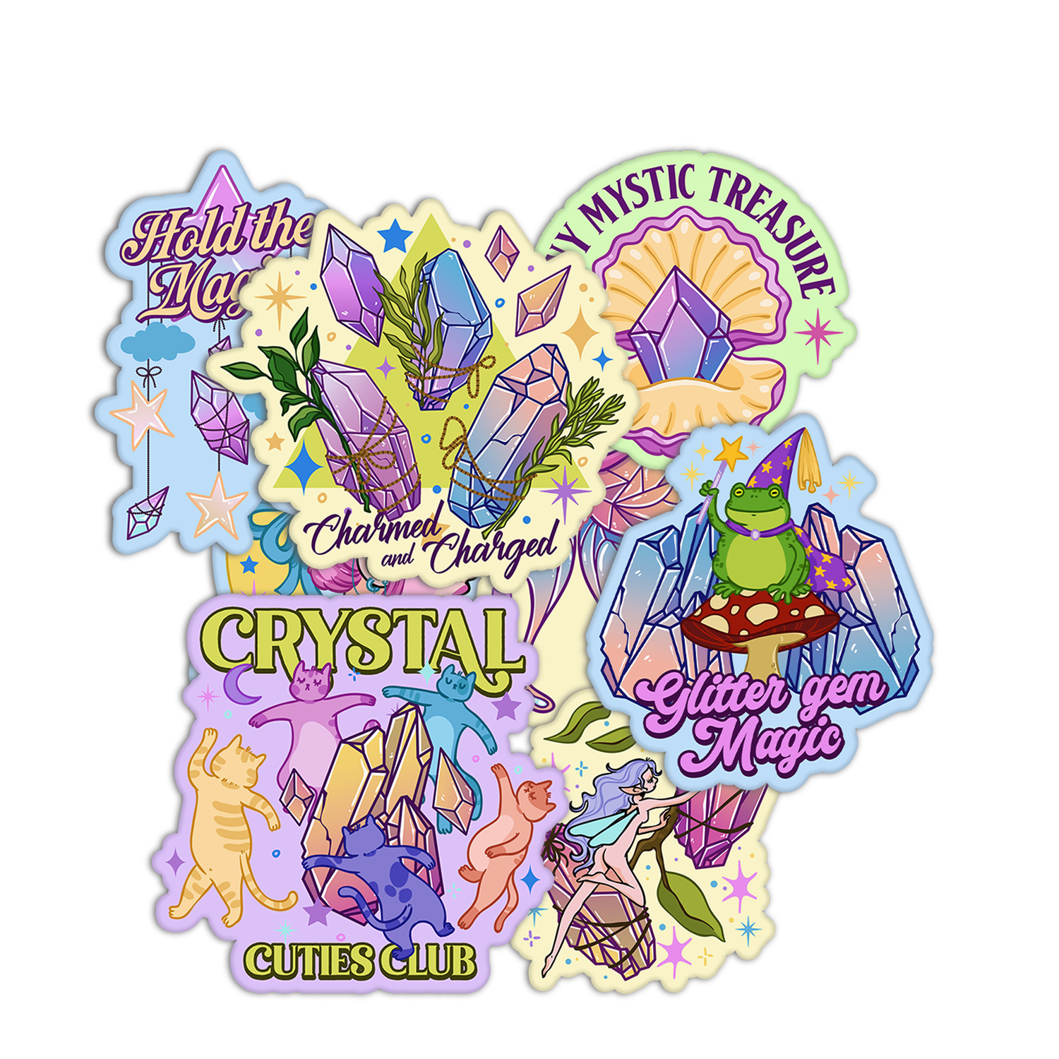 Crystals Textured Stickers