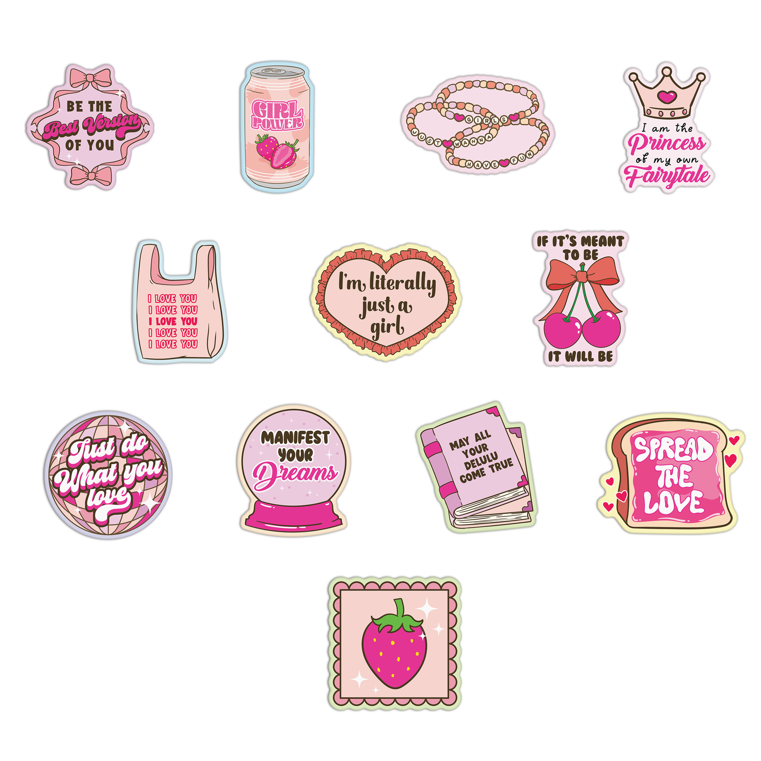 Pinky Girly Stickers