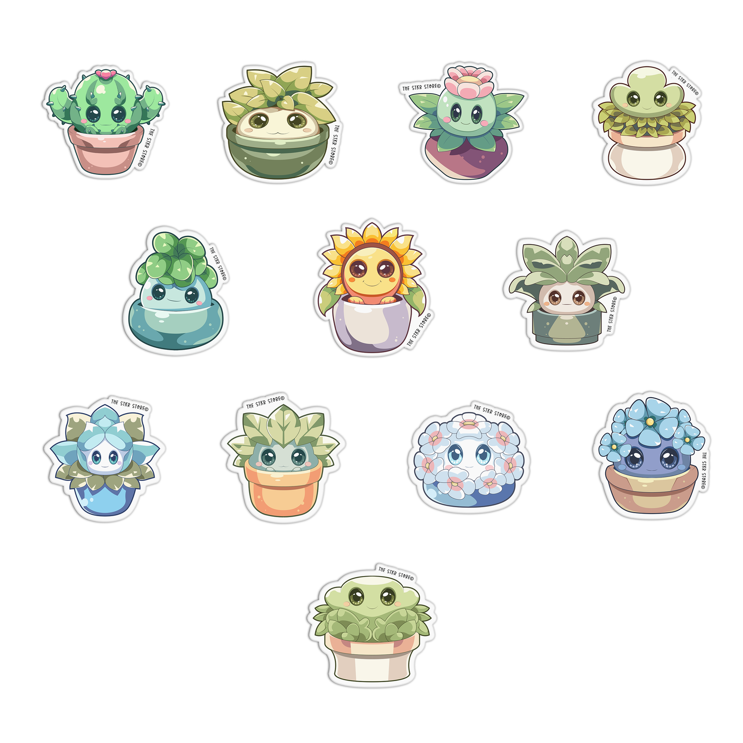 Cute Plants Stickers