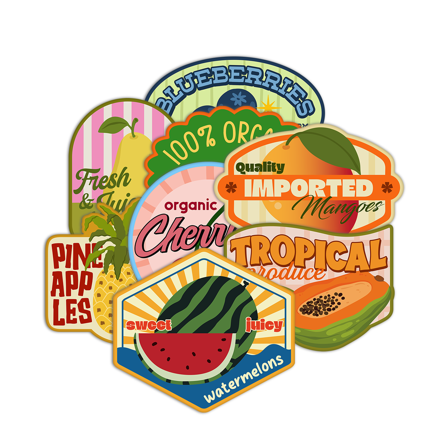 Fruit Label Stickers