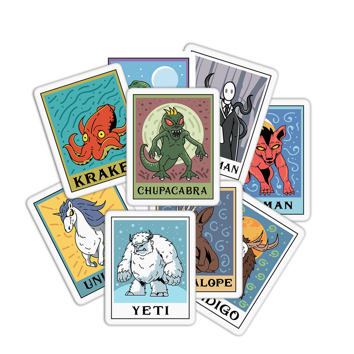 Cryptid Tarot Stickers
