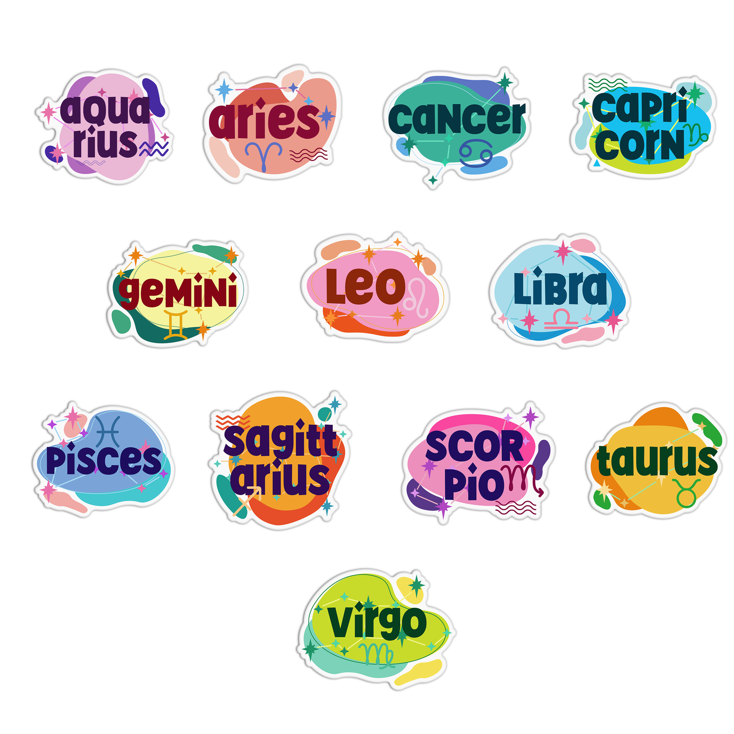 Zodiac Sign Stickers