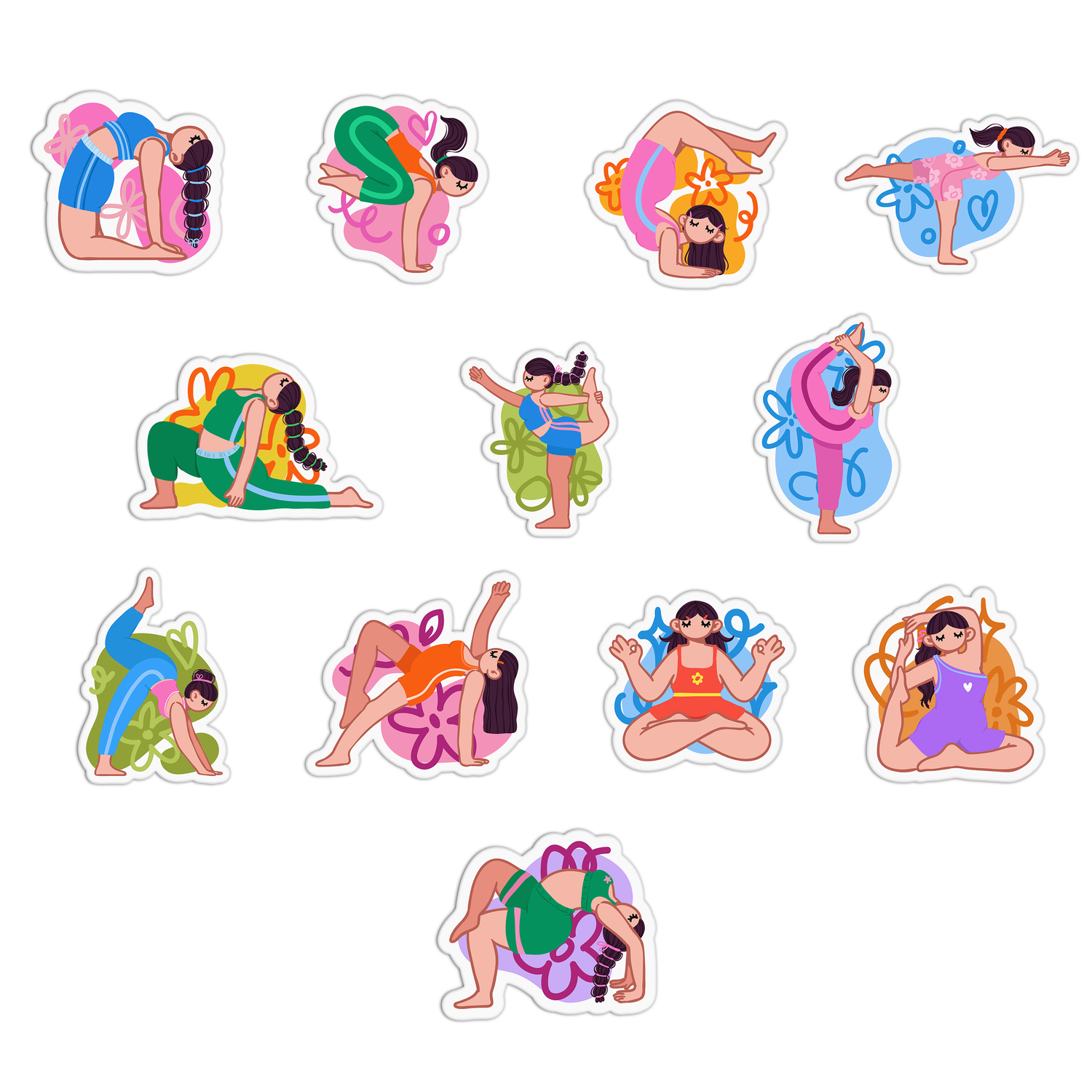 Yoga Stickers