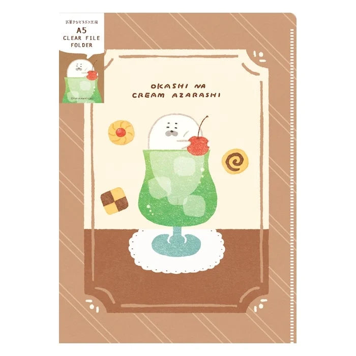 Furukawashiko A5 Two-Pocket Clear File Folder