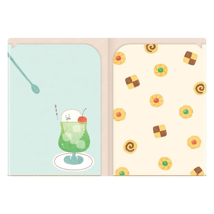 Furukawashiko A5 Two-Pocket Clear File Folder